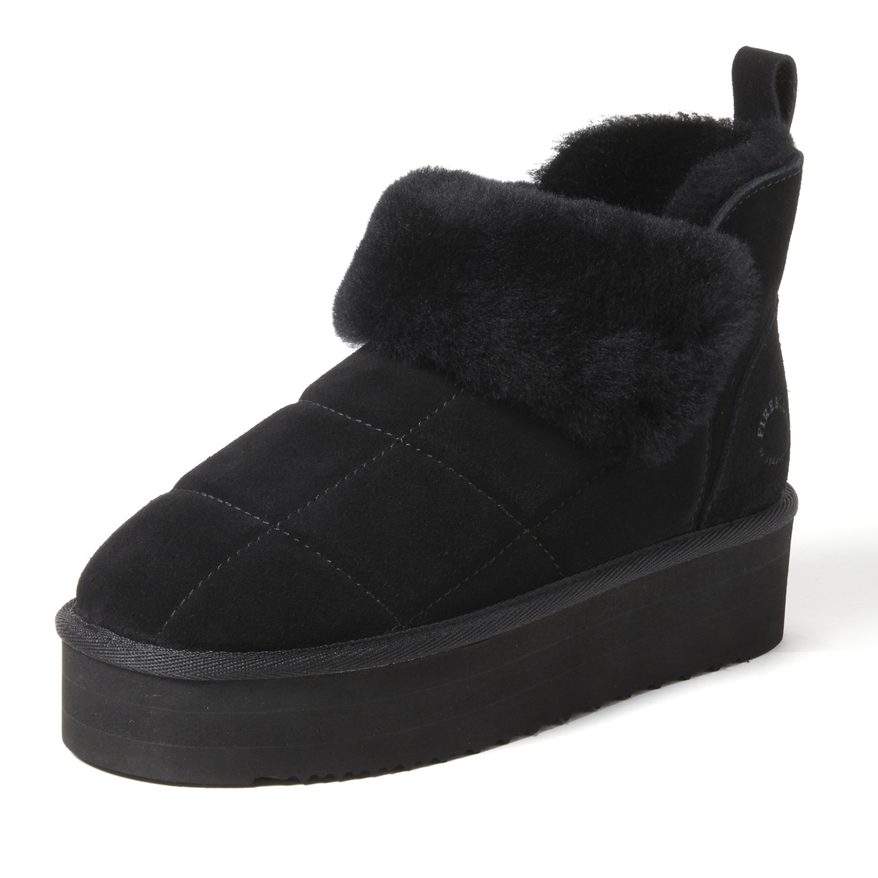 Women's Bayswater Genuine Shearling Quilted Platform Bootie