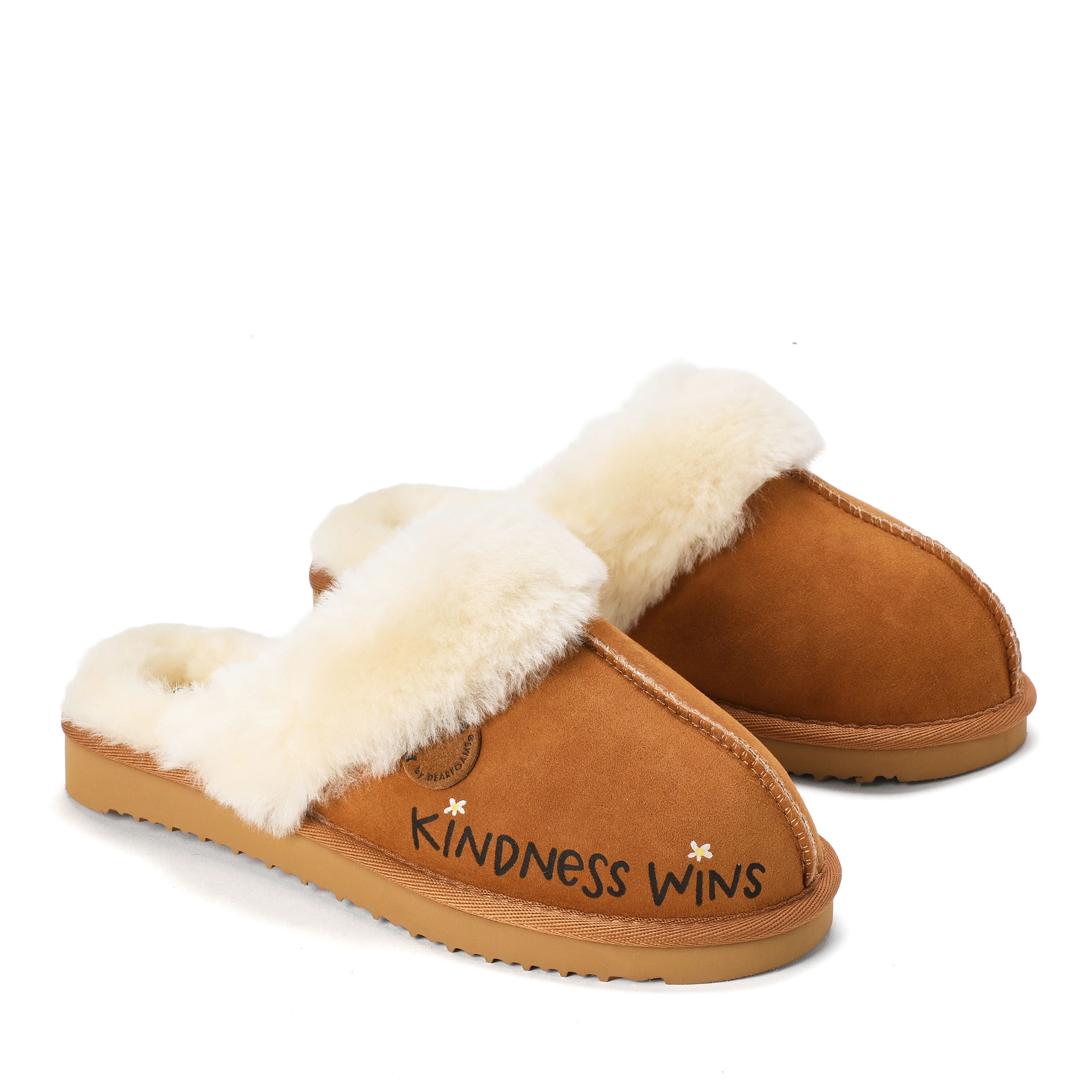 Women's Fireside by Dearfoams Limited Edition "Kindness Wins" Sydney Shearling Scuff