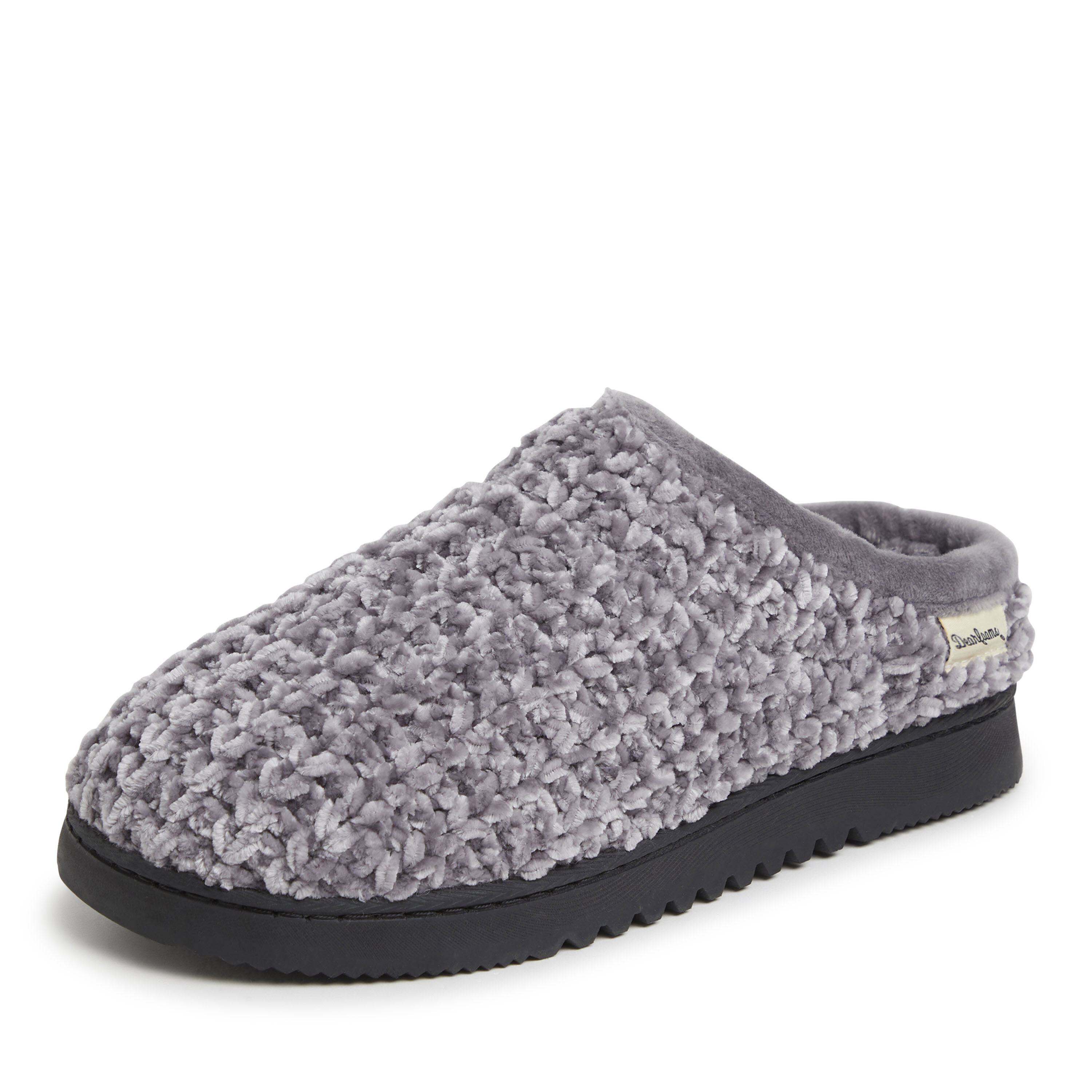 Women's dearfoams clearance chenille clog slippers
