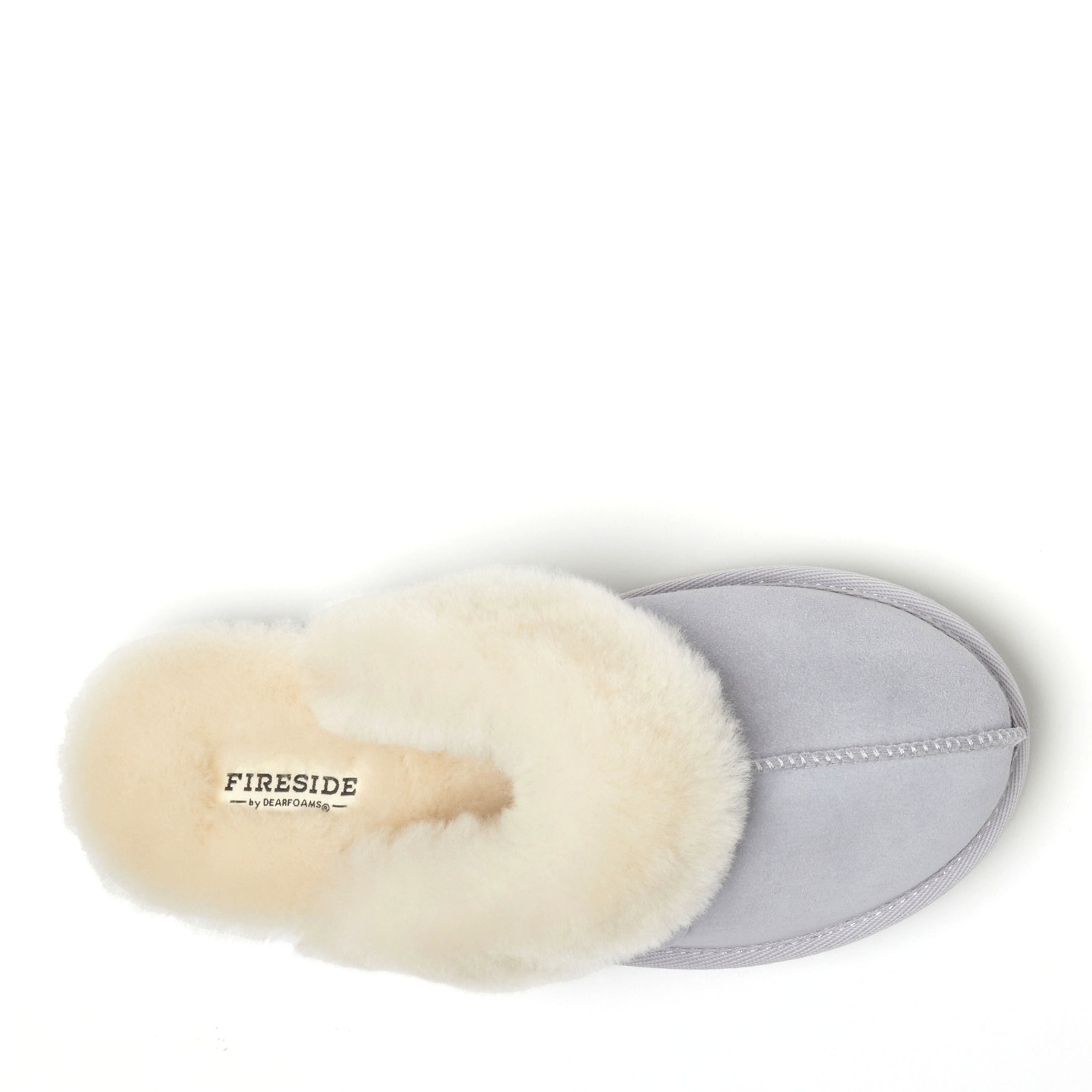 Women s Fireside by Dearfoams Melton Genuine Shearling Platform Scuff