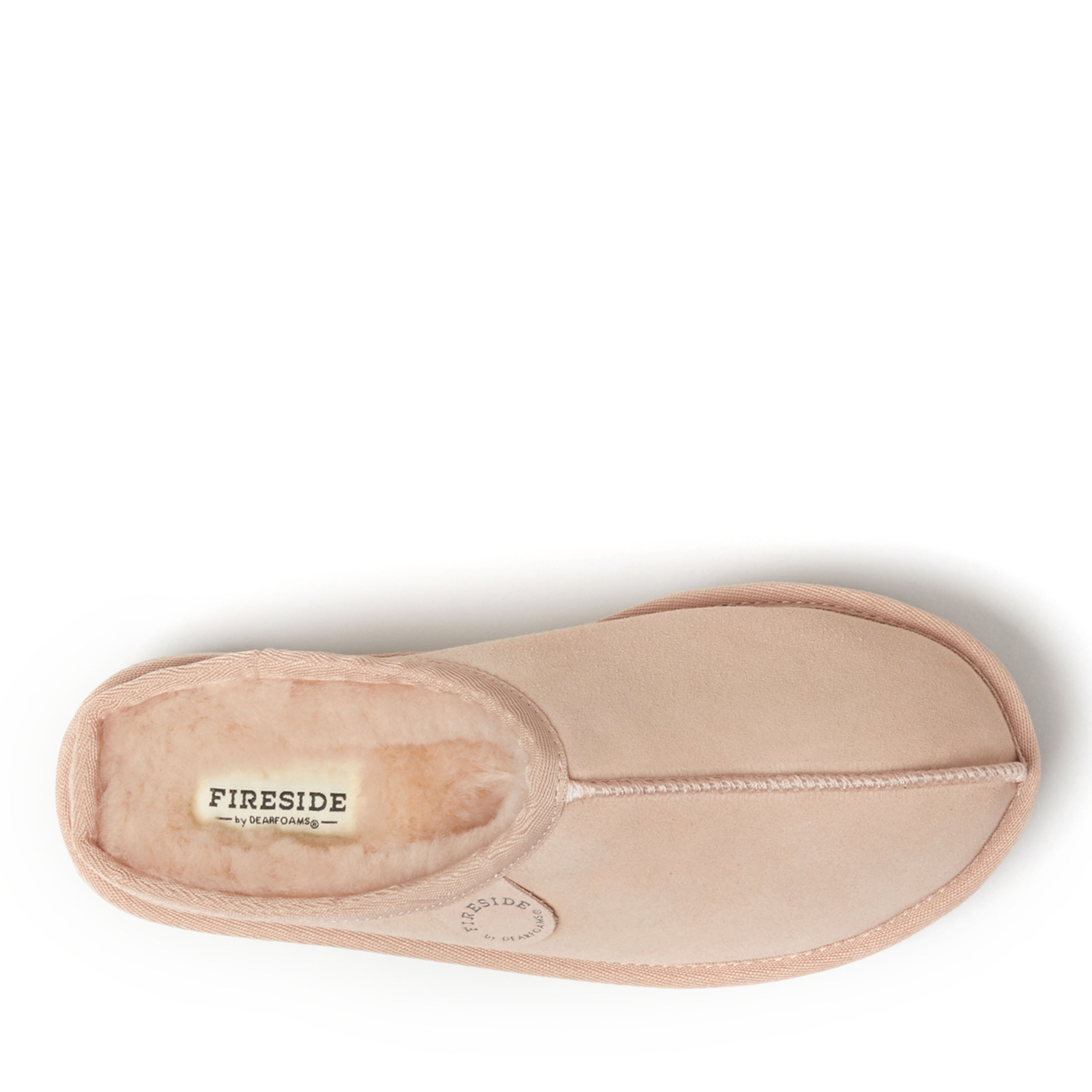 Women's Fireside by Dearfoams Queenstown Platform Genuine Shearling Clog