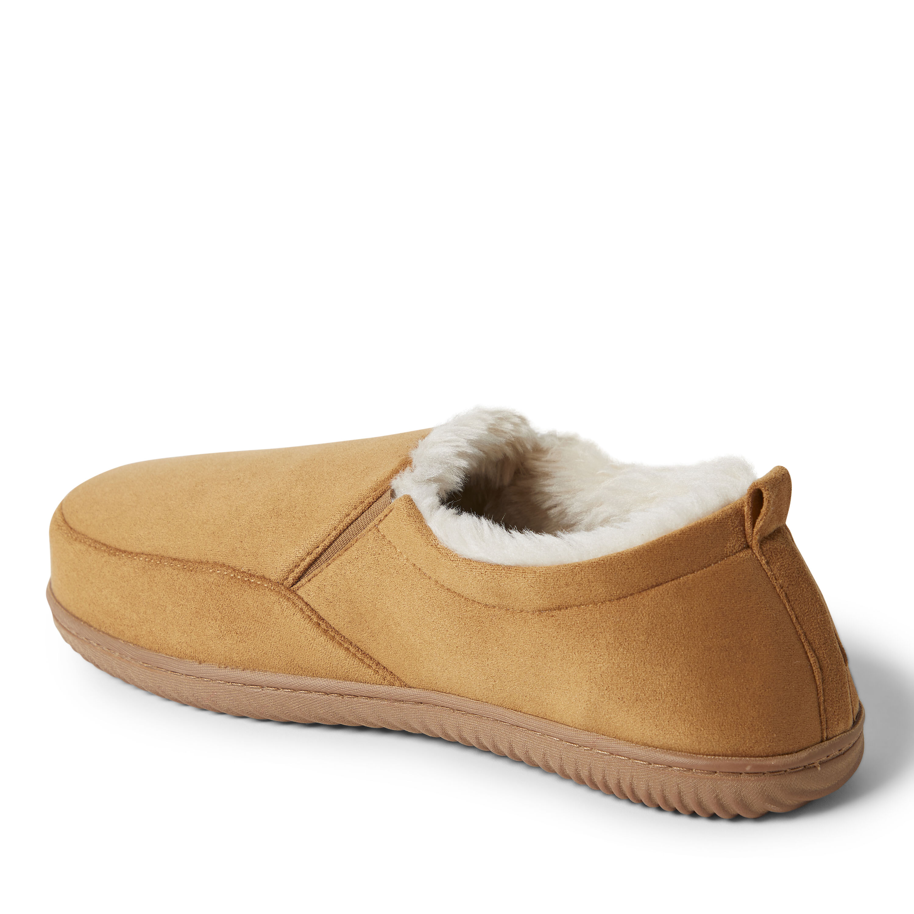 Men's dearfoams herringbone closed back slippers top