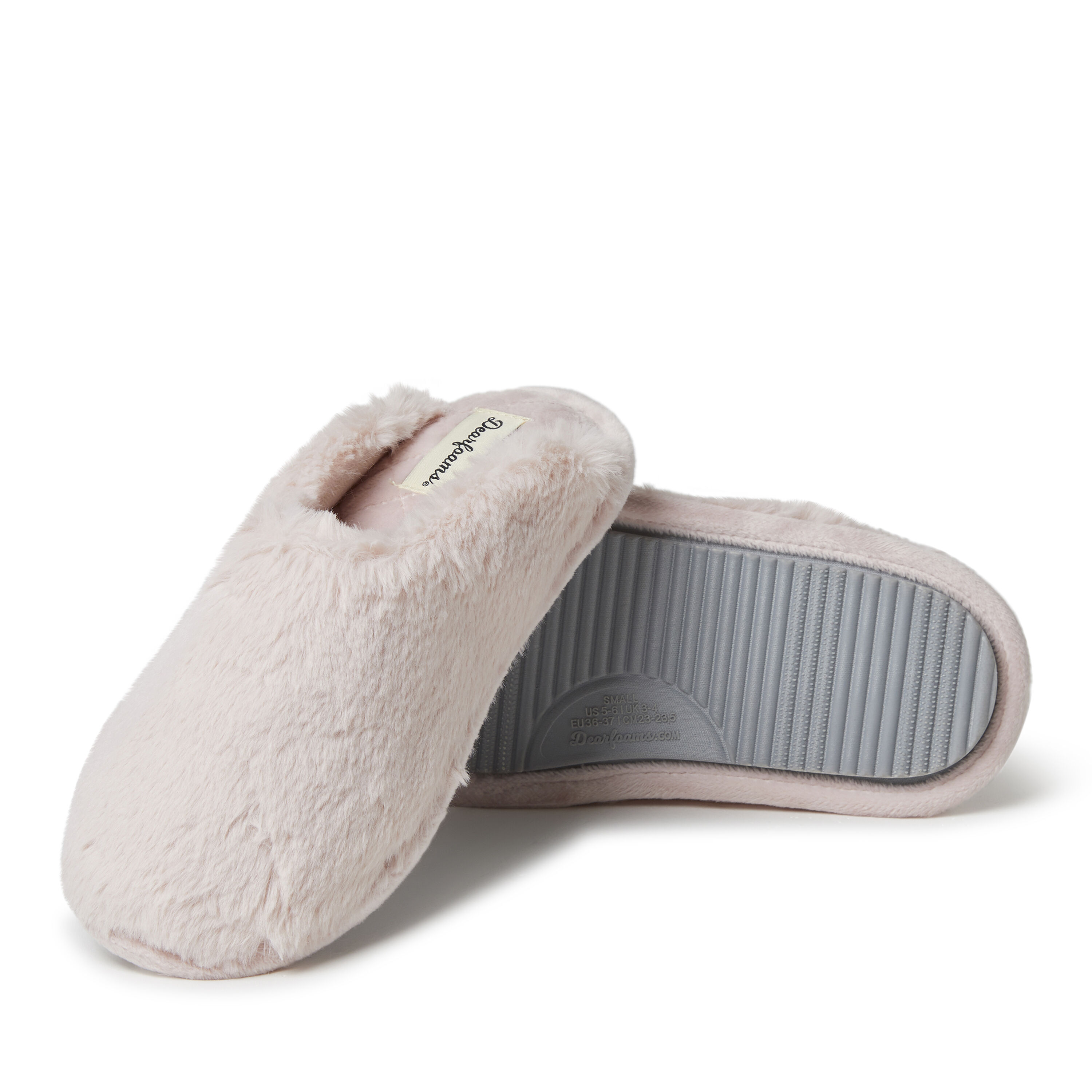 Grey sales fuzzy slippers