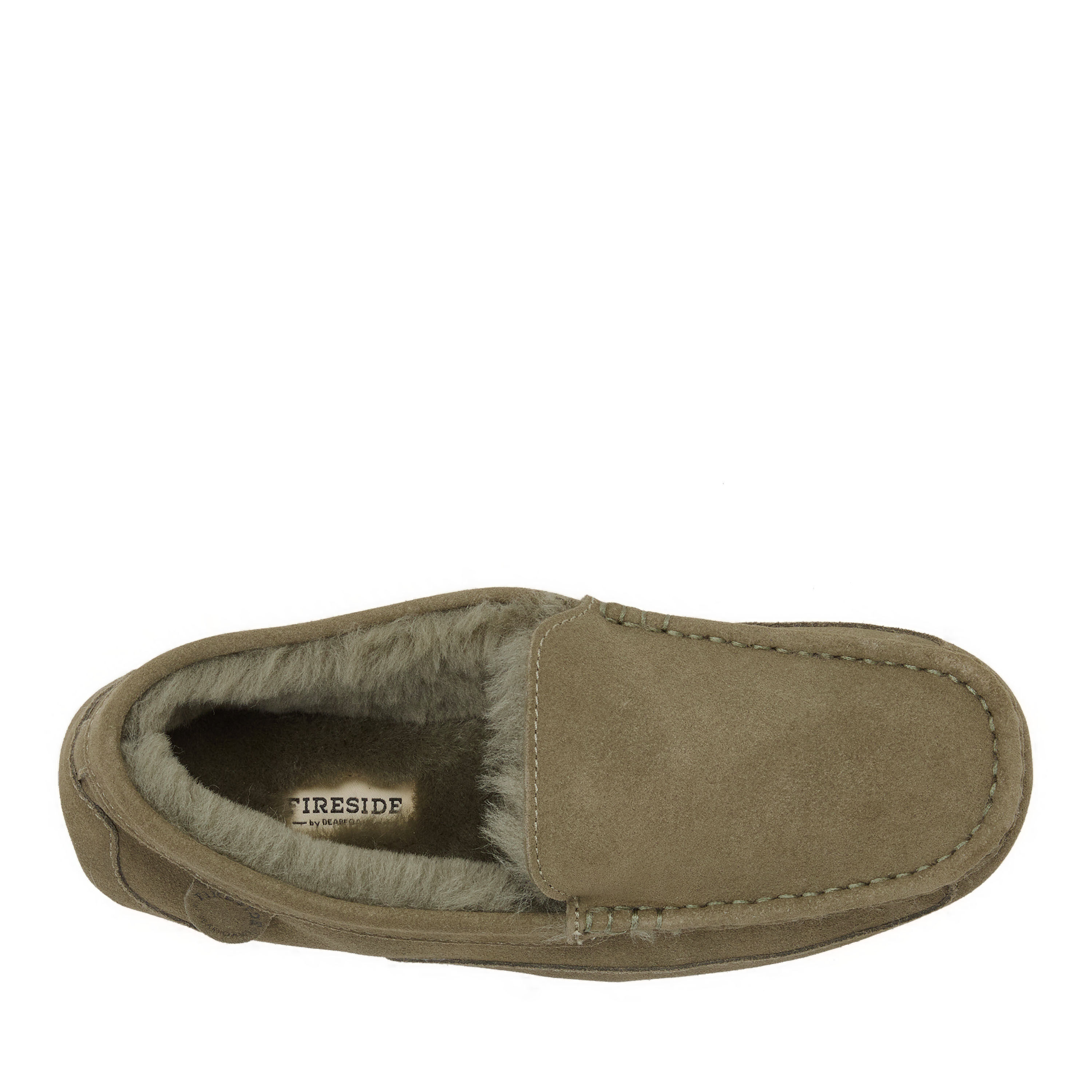 Men's Fireside by Dearfoams Melbourne Genuine Shearling Moccasin Slipper