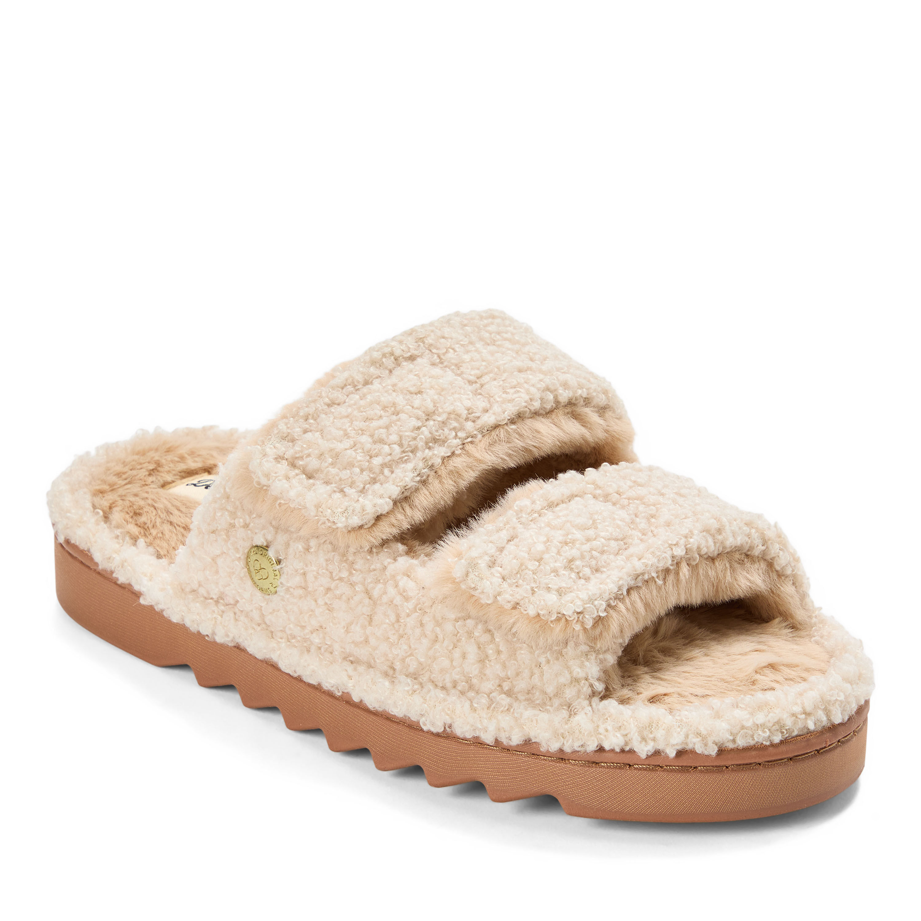 Women's Regina Teddy Double Band Slide