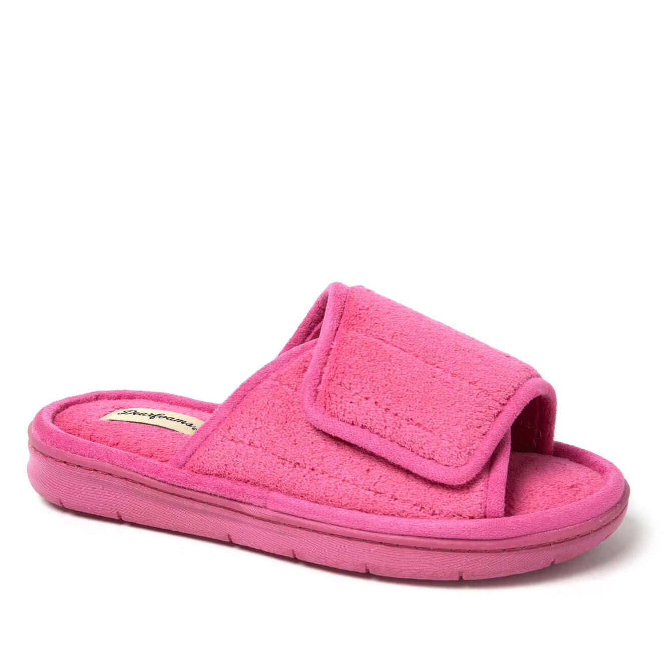 Dearfoam open toe slippers sale