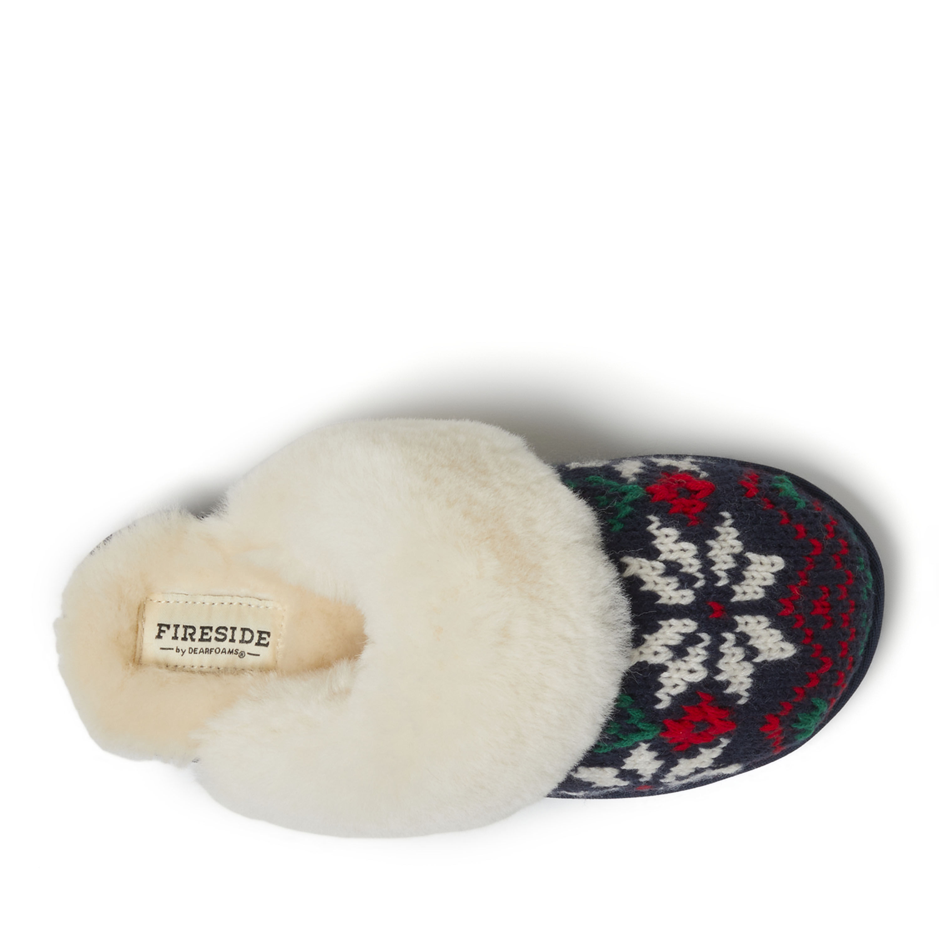 Women's Fireside by Dearfoams Sydney Holiday Fairisle Scuff