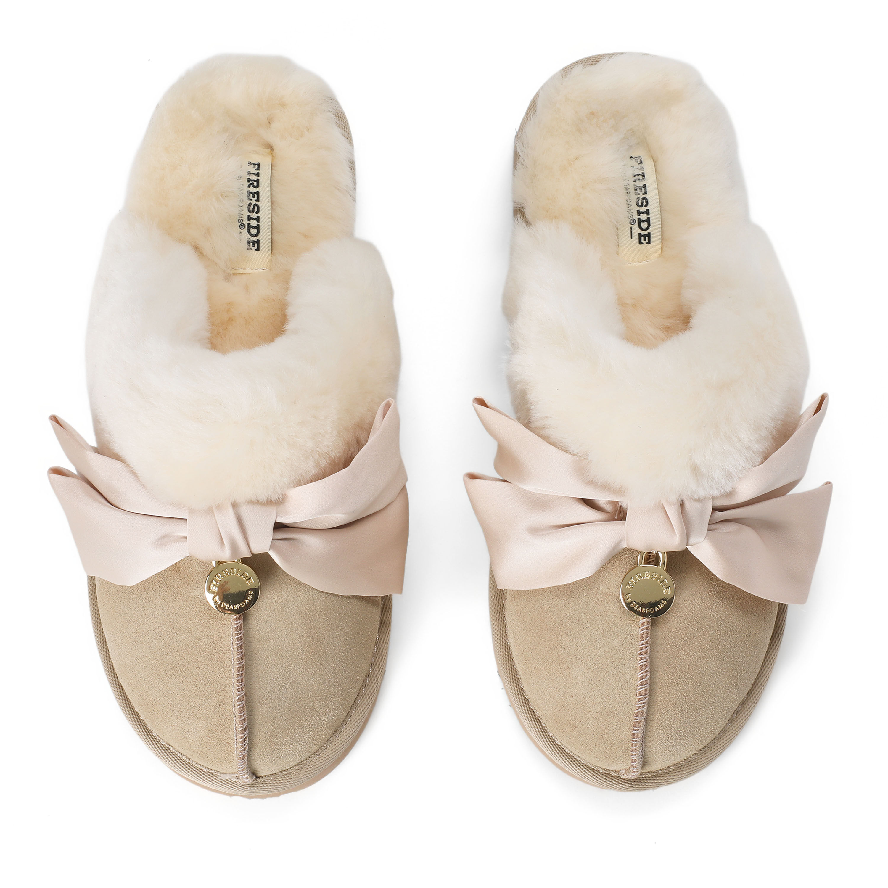 Women's Sydney Dream Bow Genuine Shearling Scuff