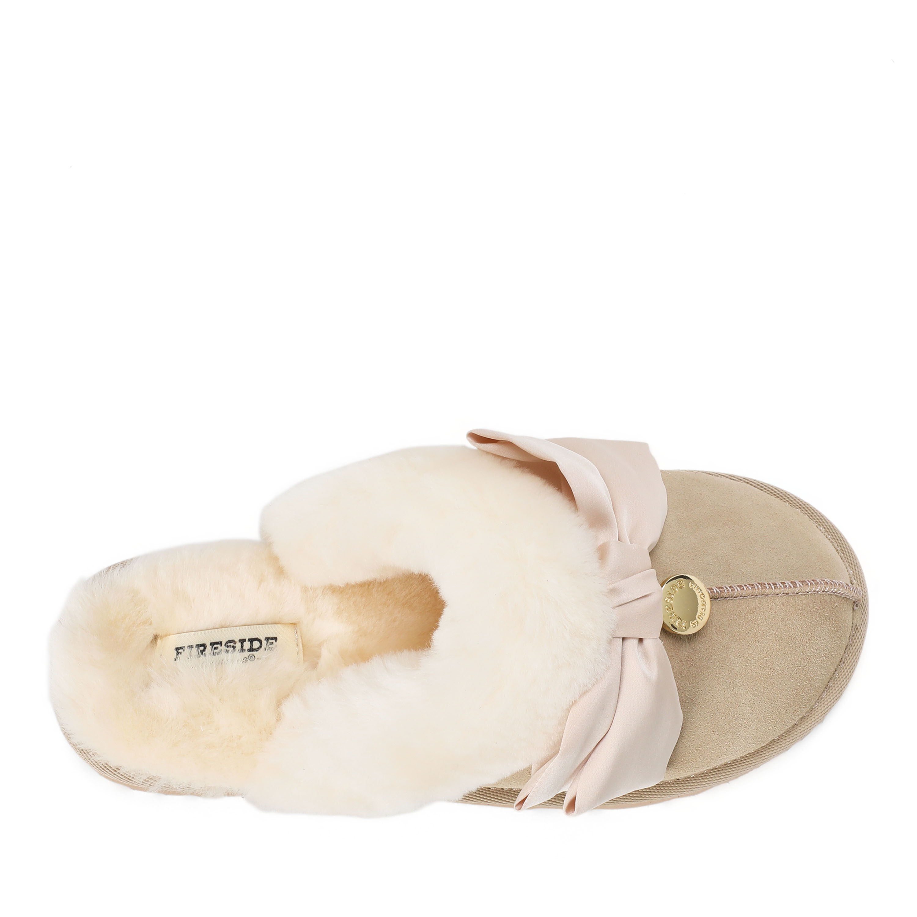Women's Sydney Dream Bow Genuine Shearling Scuff