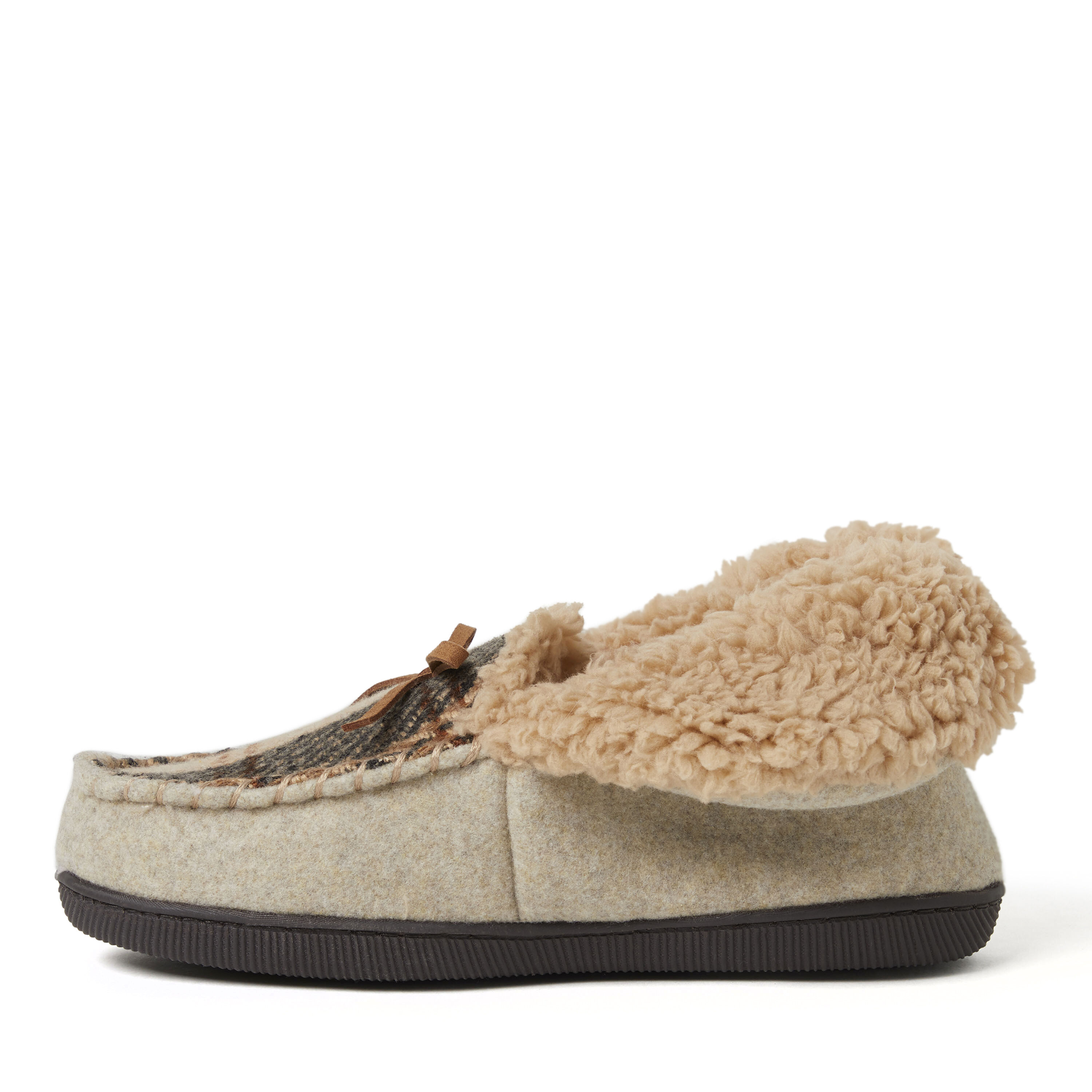 Women's Marley Blanket Plaid Foldover Moccasin Slipper