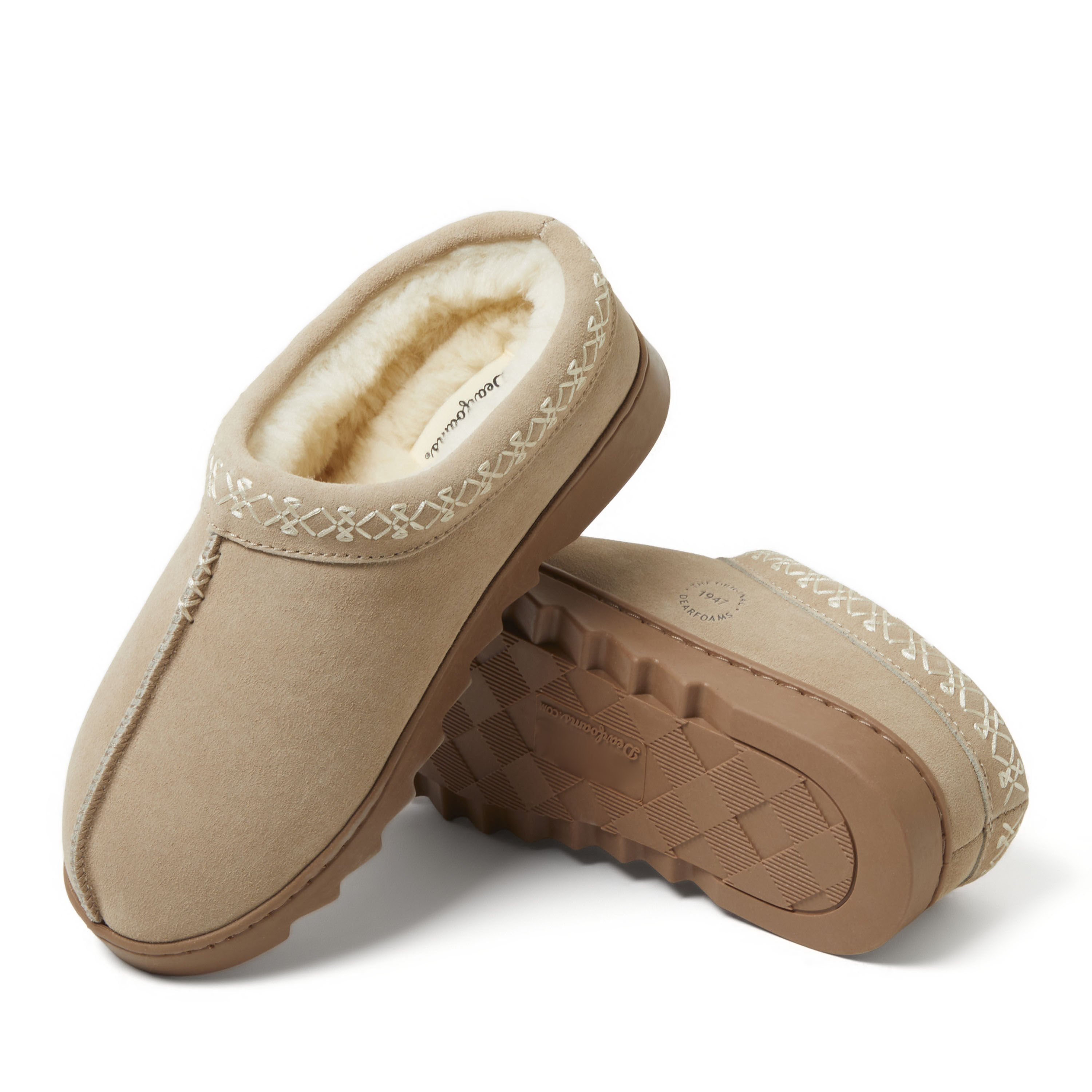 Women's Doreen Genuine Suede Clog with Embroidery