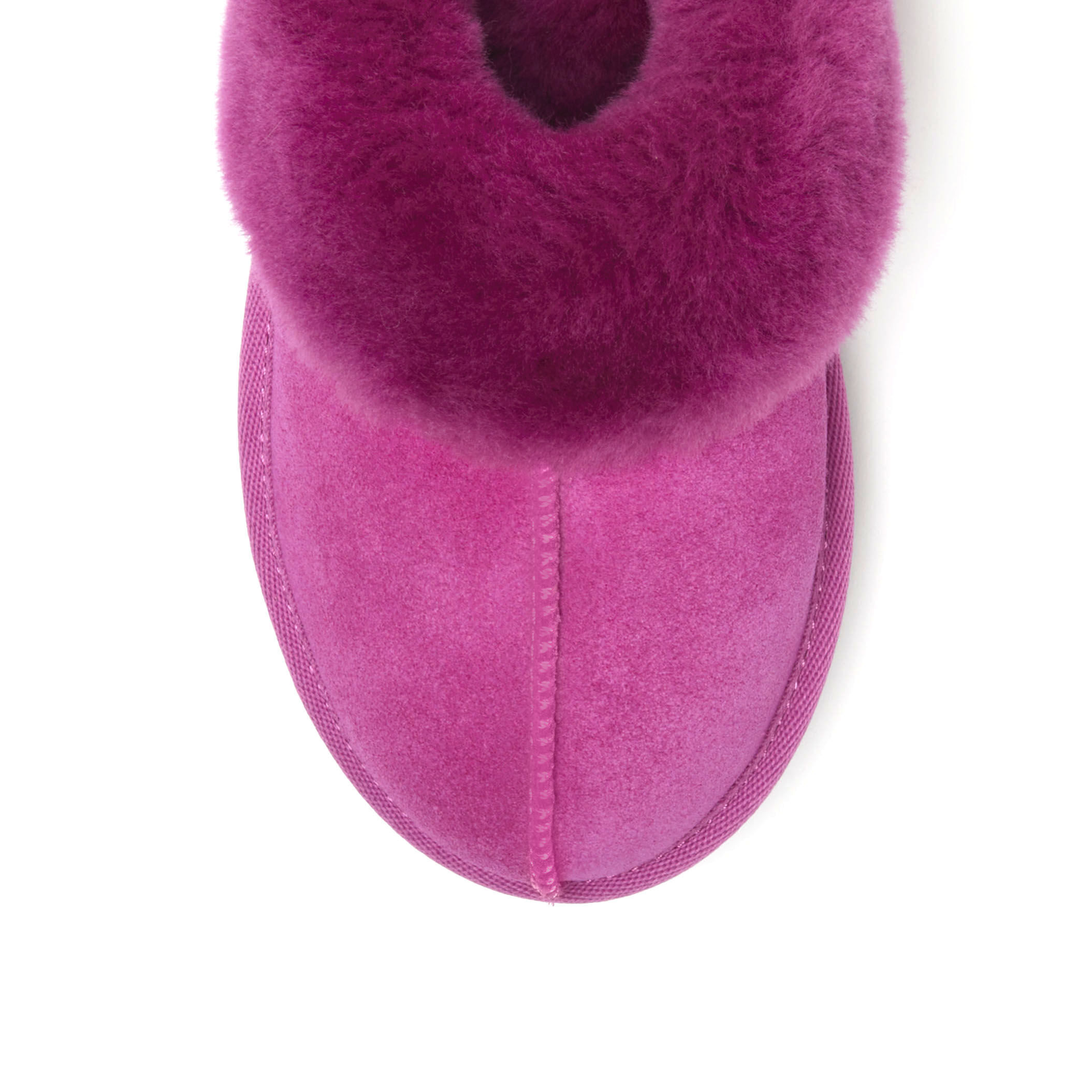 Women's Fireside by Dearfoams Melton Genuine Shearling Platform Scuff