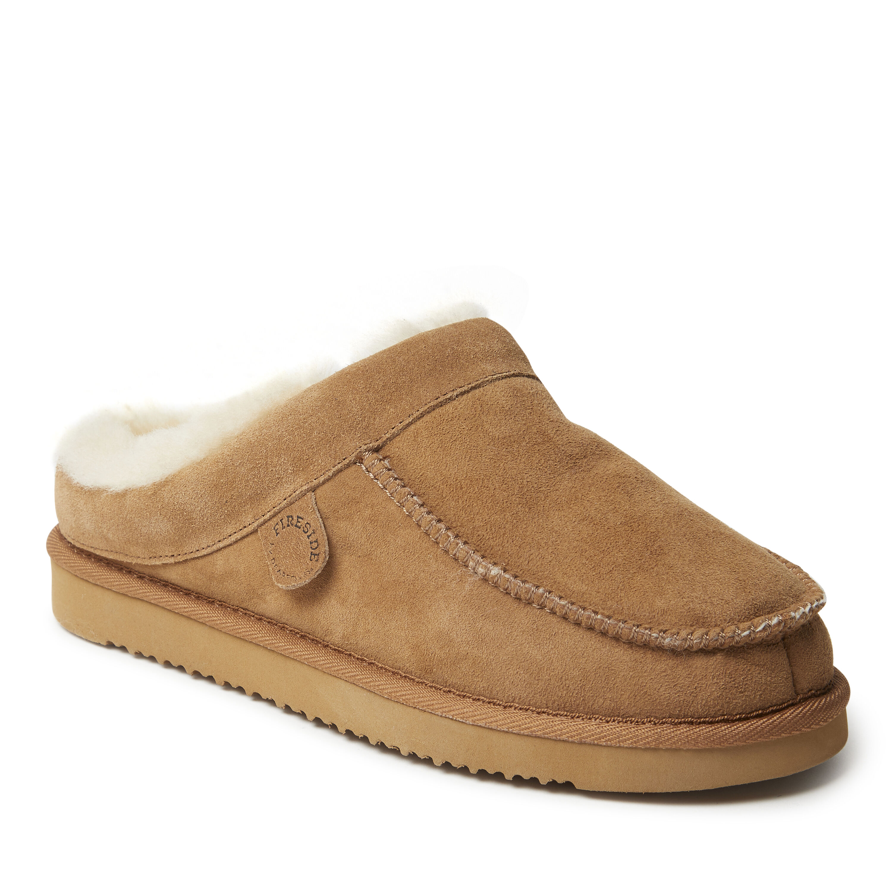 Men s Griffith Genuine Shearling Moc Toe Clog Slipper