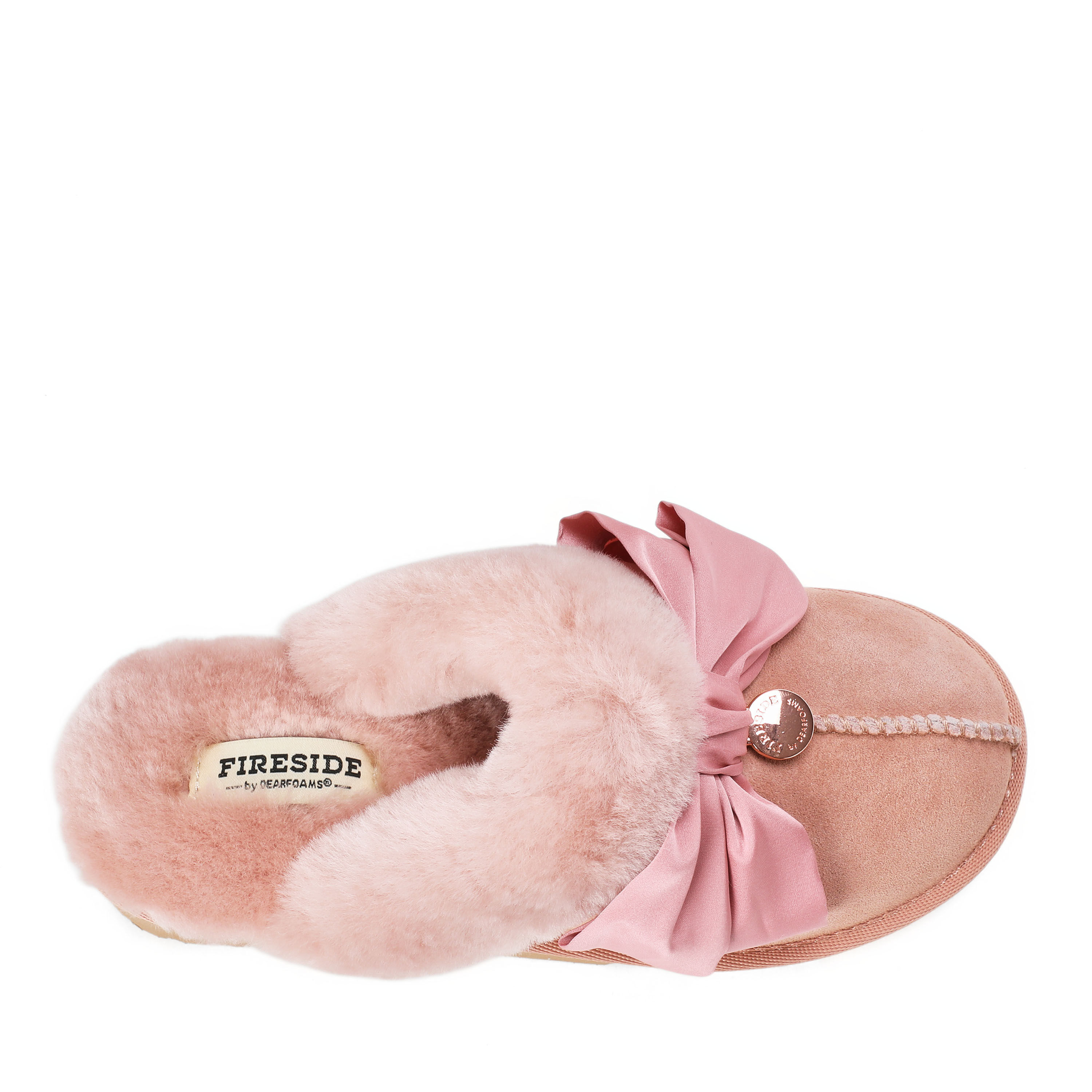 Women's Sydney Dream Bow Genuine Shearling Scuff