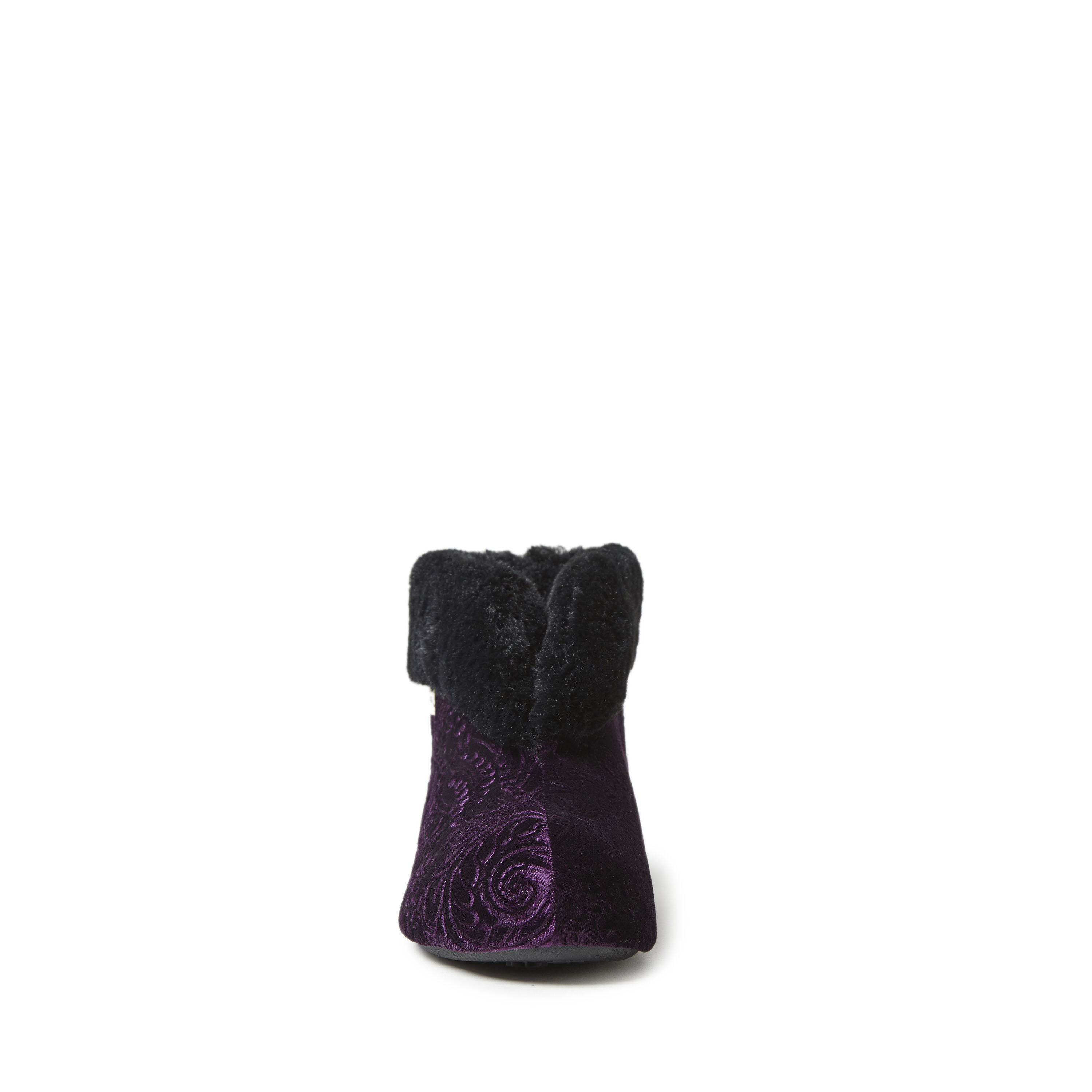 Dearfoam velour top bootie slippers