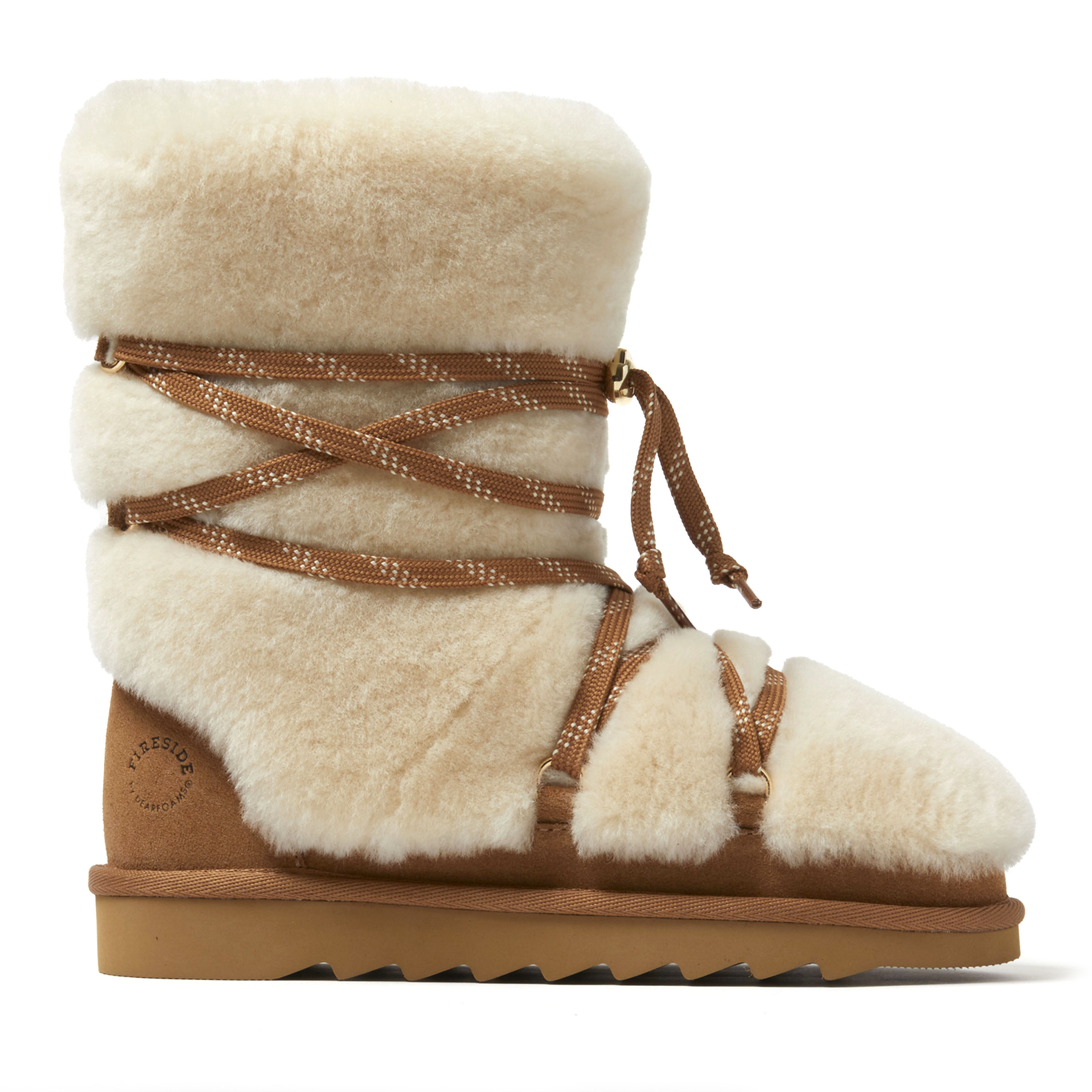 Women's Fireside by Dearfoams Kalamunda Genuine Shearling Boot