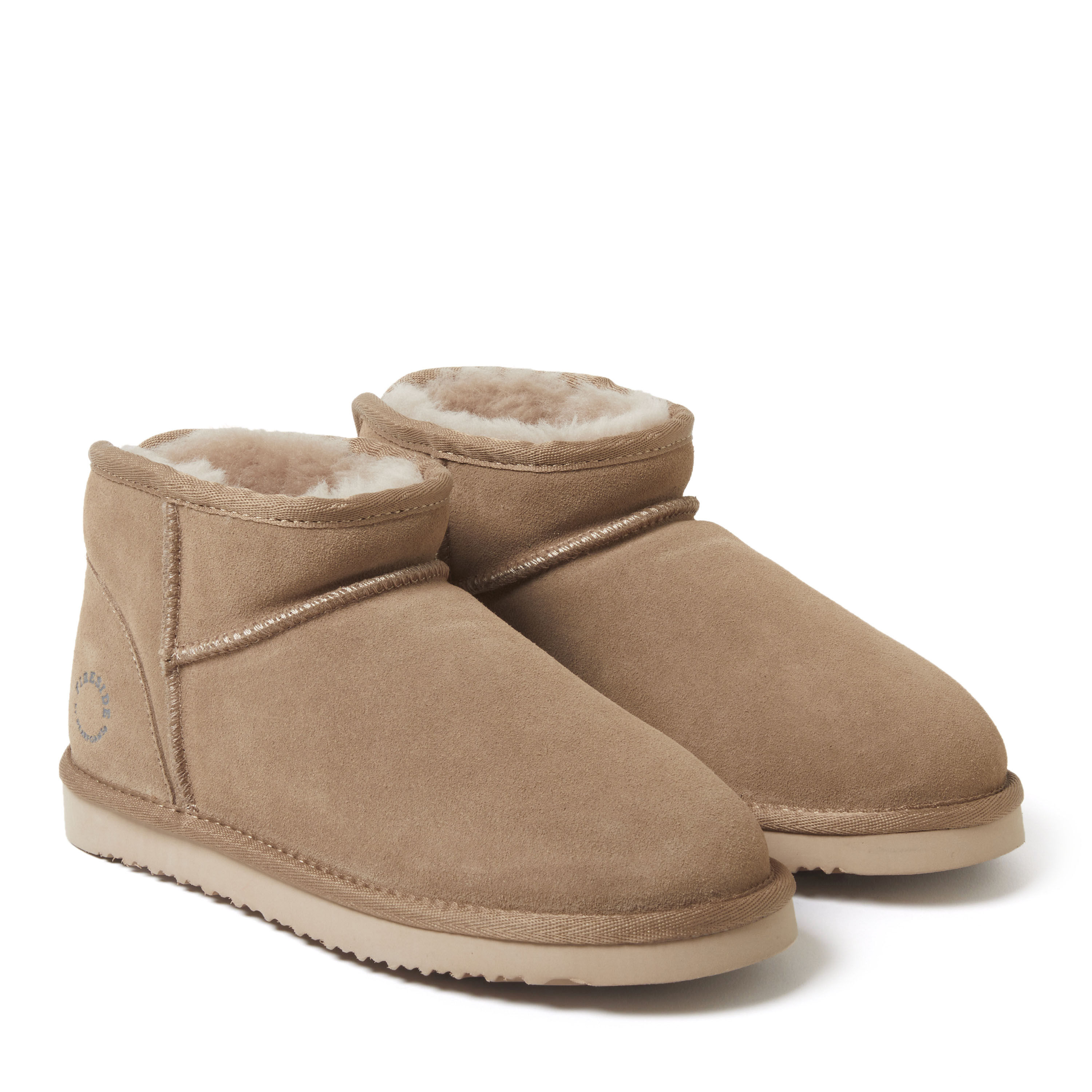 Dearfoams genuine shearling lined boot clearance