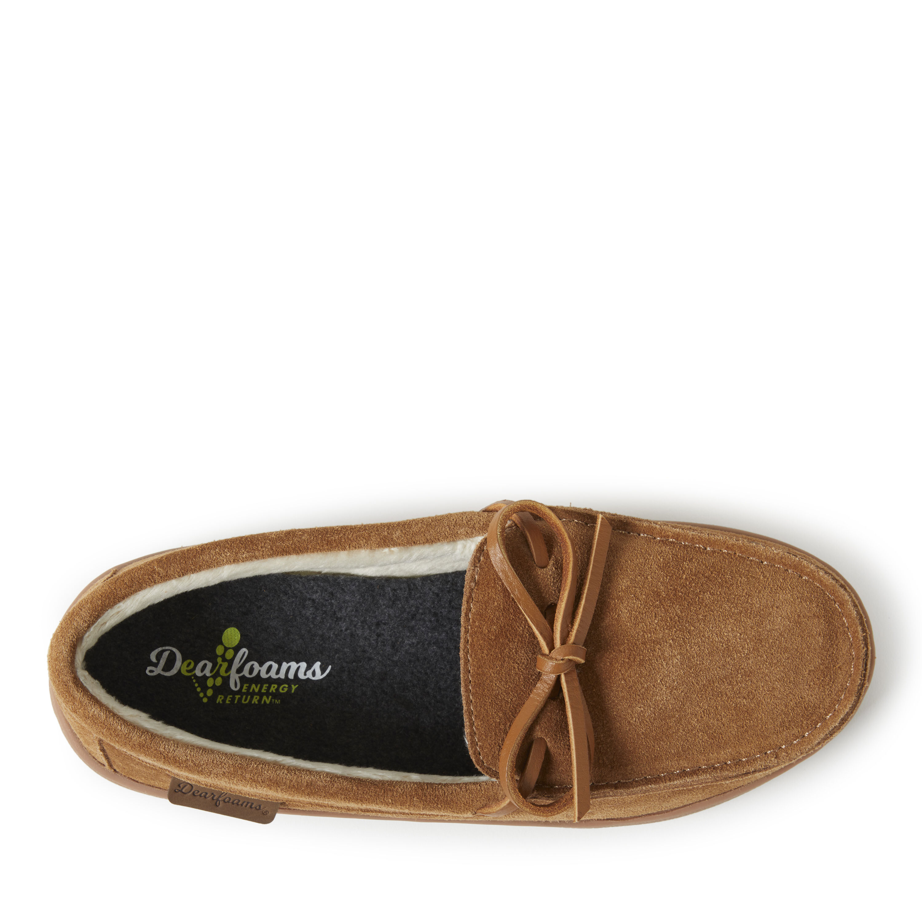 Women s Wilmington Genuine Suede Energy Return Moccasin Slippers
