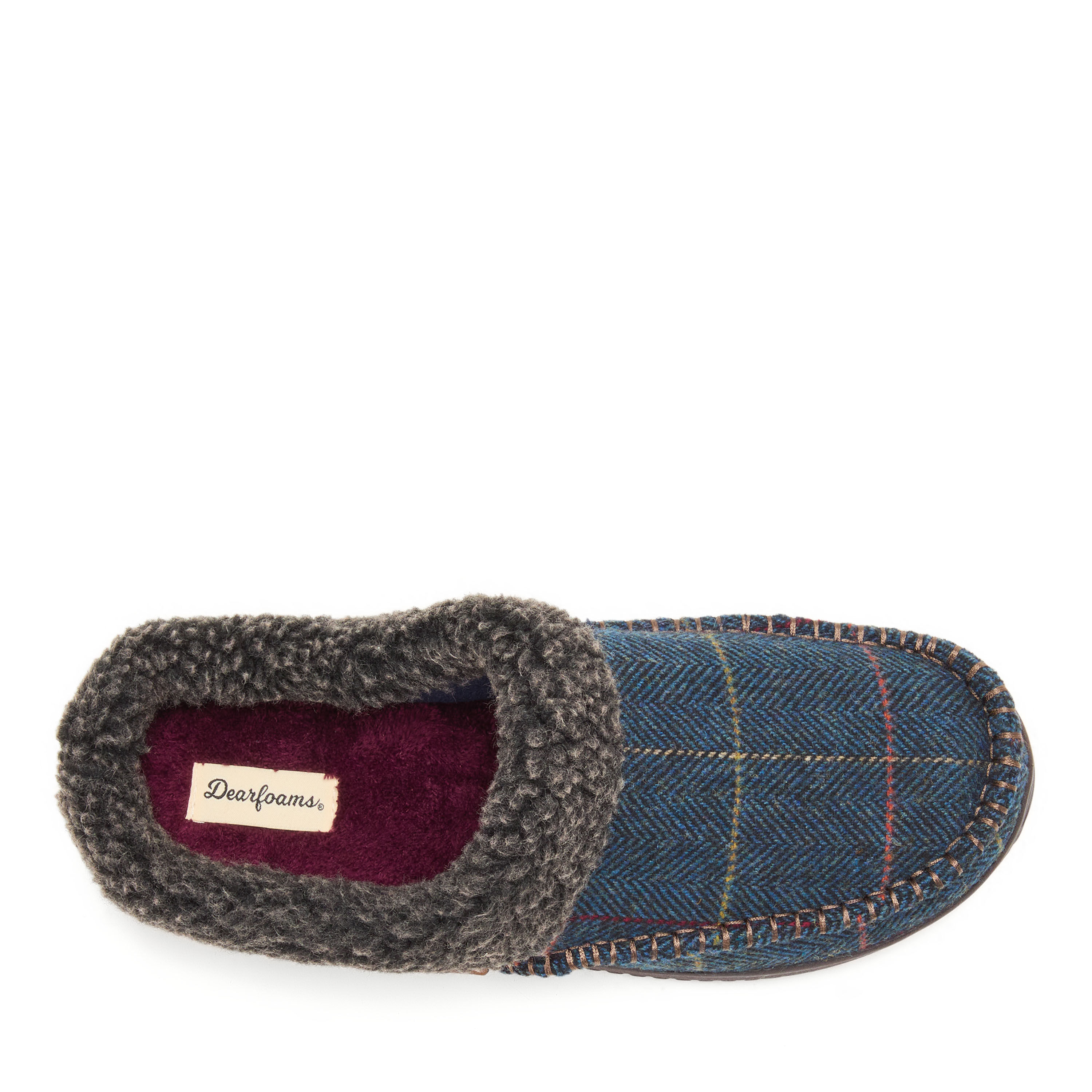 Men's Marshall Microsuede Moc Toe Clog With Berber Cuff