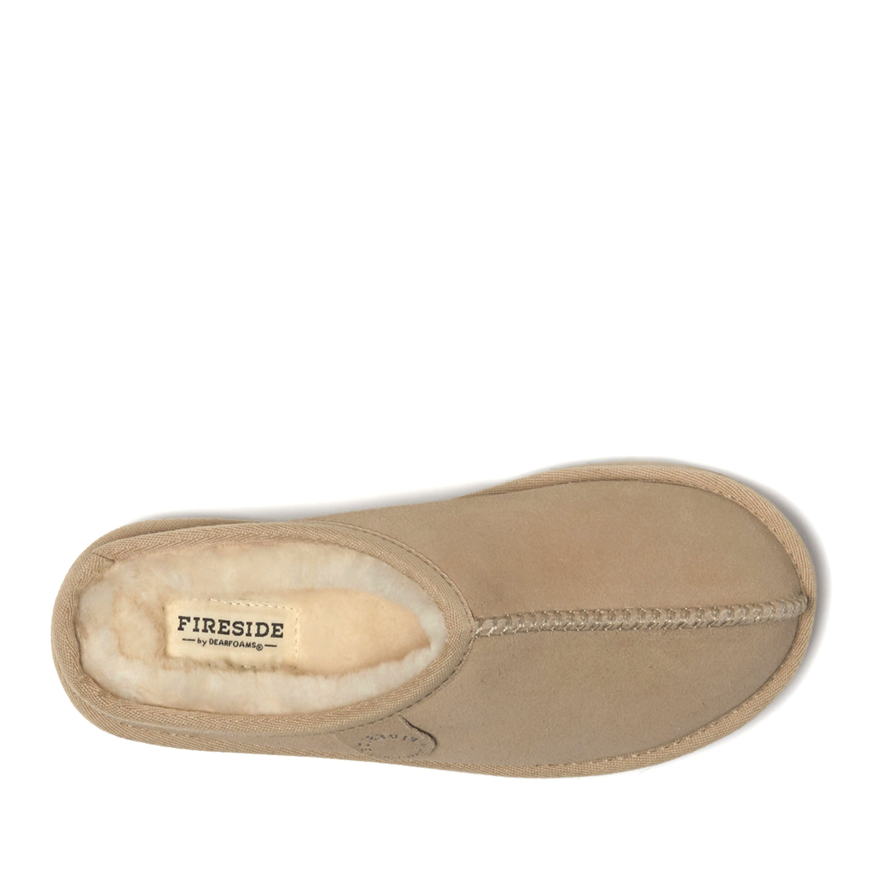 Women's Fireside by Dearfoams Greta Genuine Shearling Clog - Water Resistant