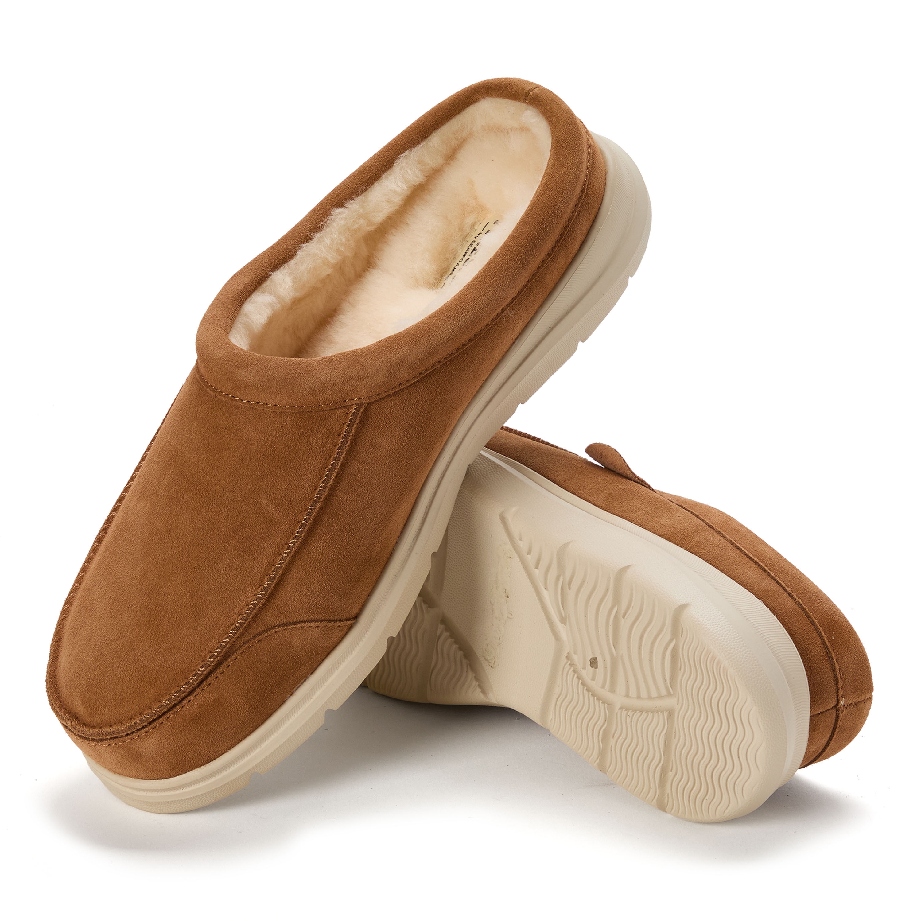 Men's Fireside by Dearfoams Lithgow Genuine Shearling Clog
