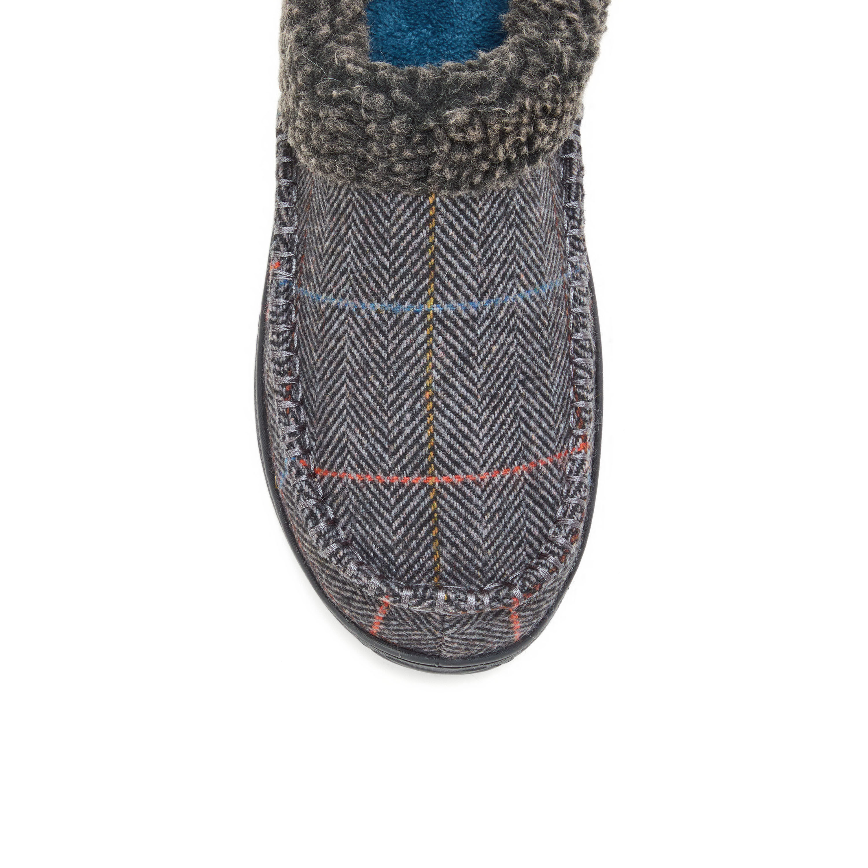 Men's Marshall Microsuede Moc Toe Clog With Berber Cuff