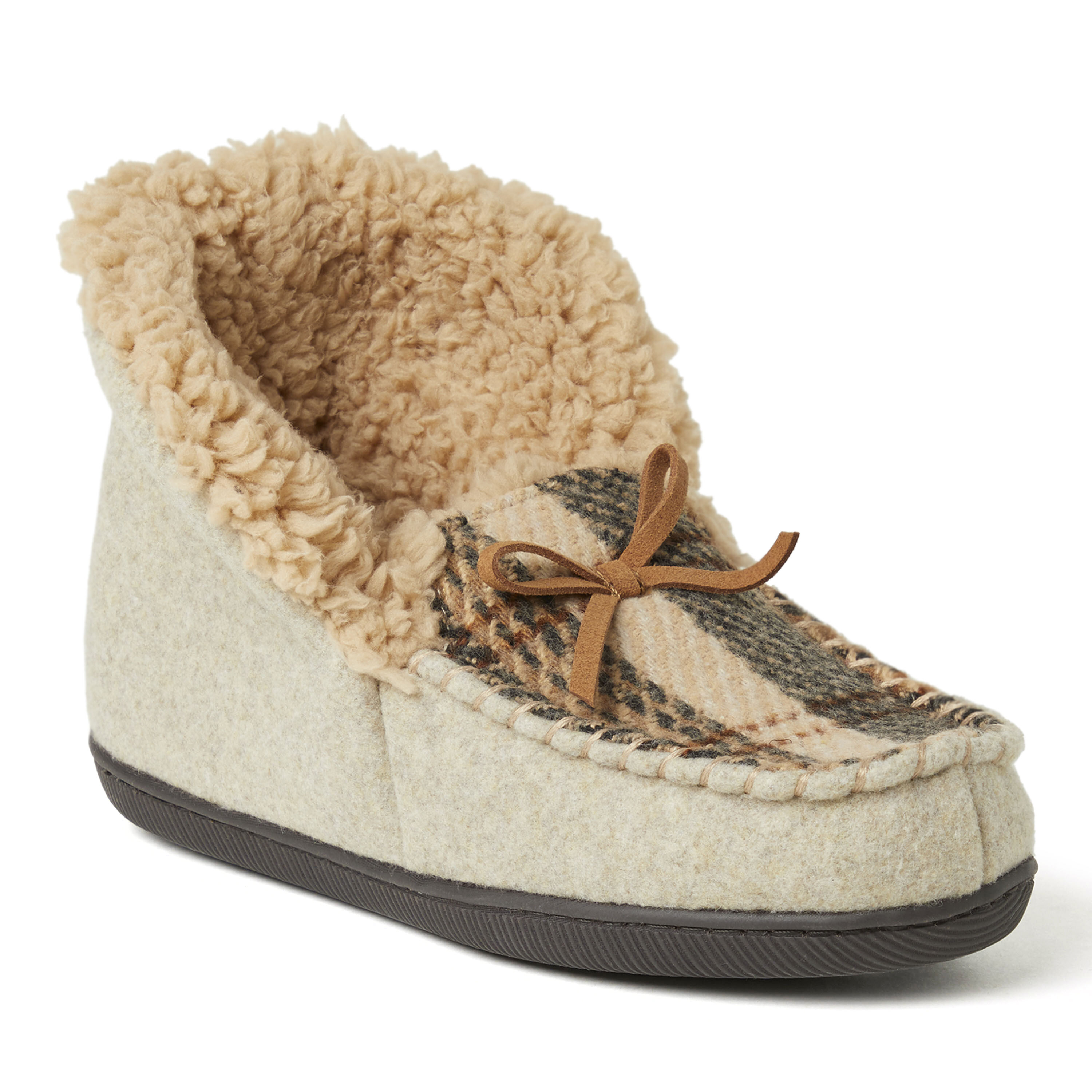 Women's Marley Blanket Plaid Foldover Moccasin Slipper