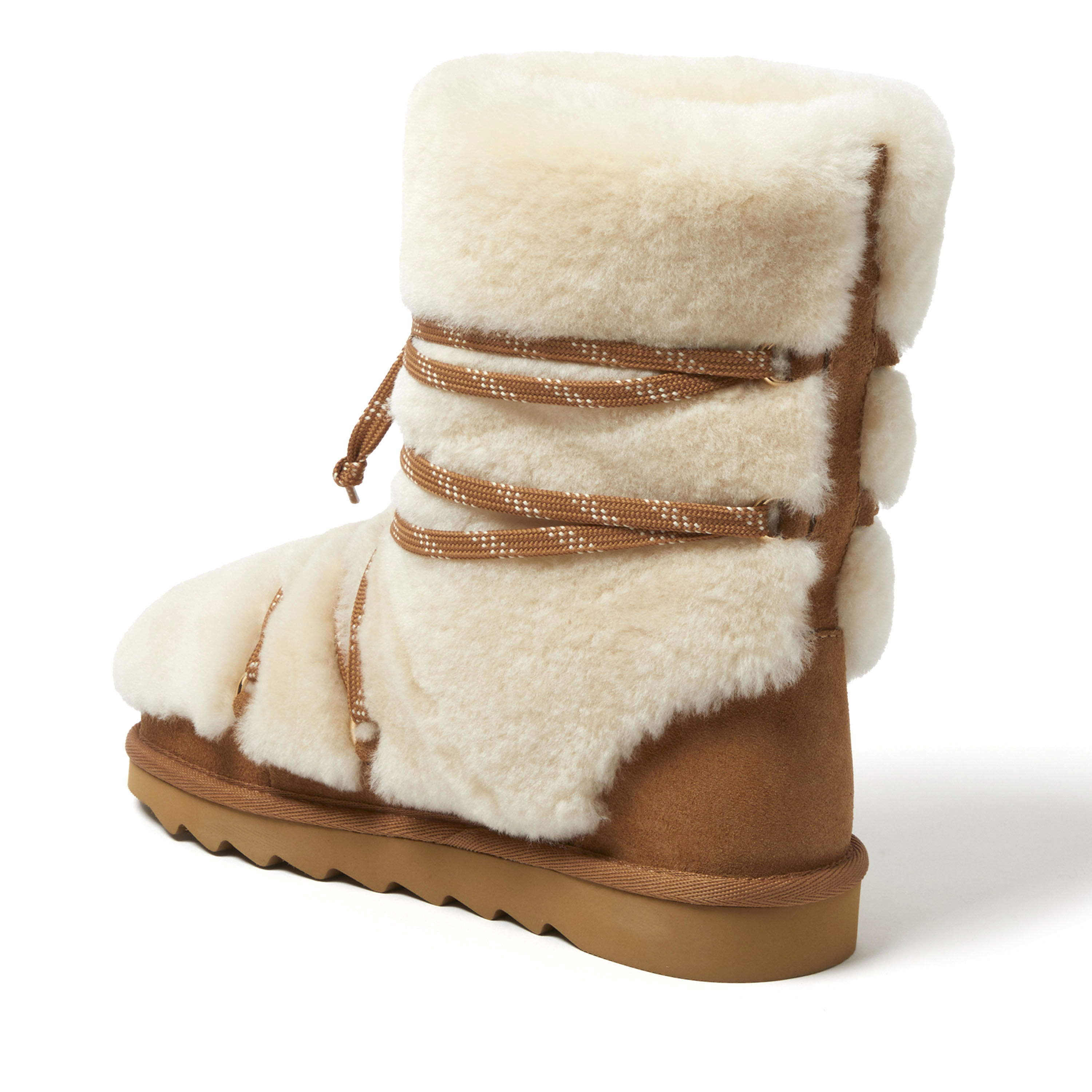 Women's Fireside by Dearfoams Kalamunda Genuine Shearling Boot
