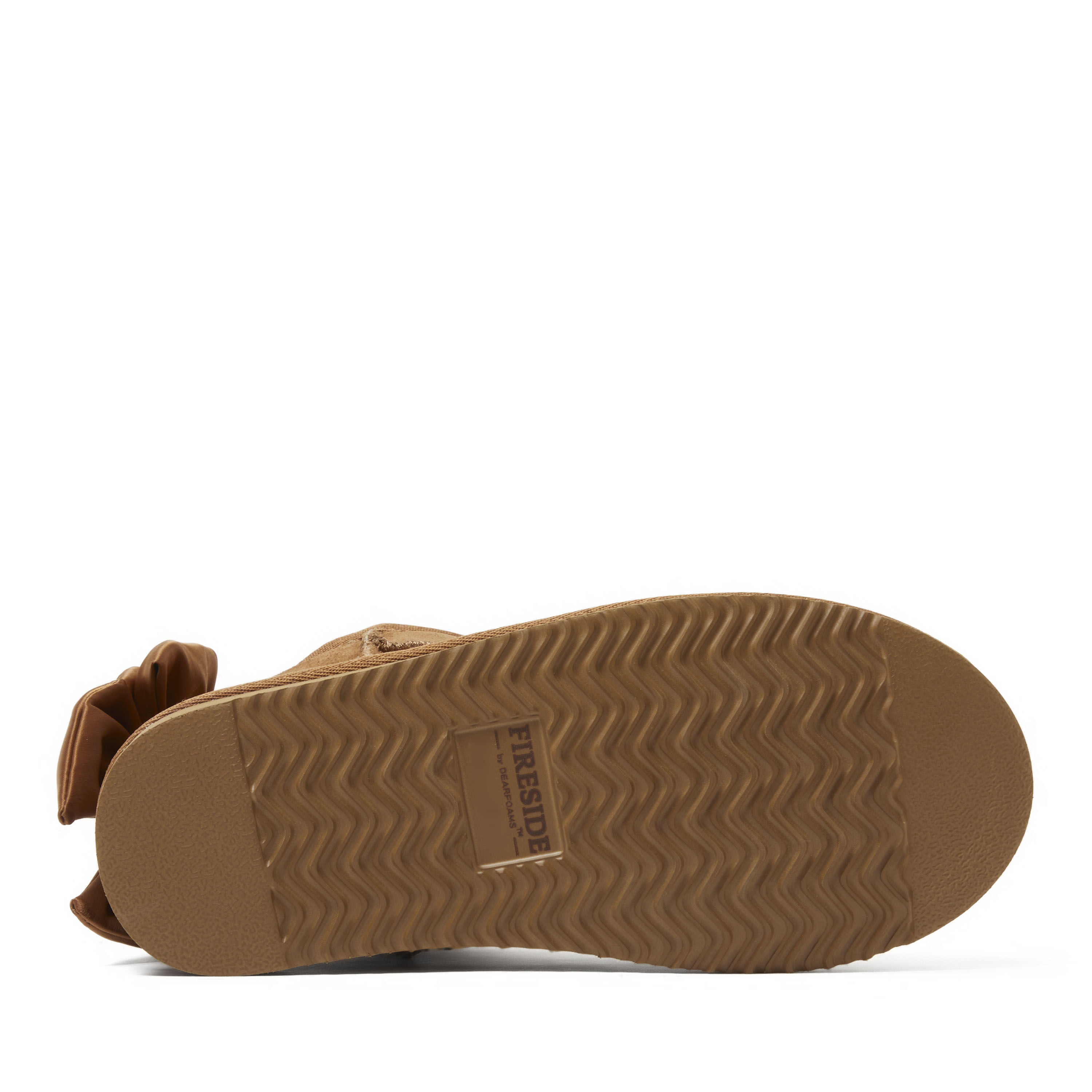 Women's Fireside by Dearfoams Riverland Genuine Shearling Boot with Bow