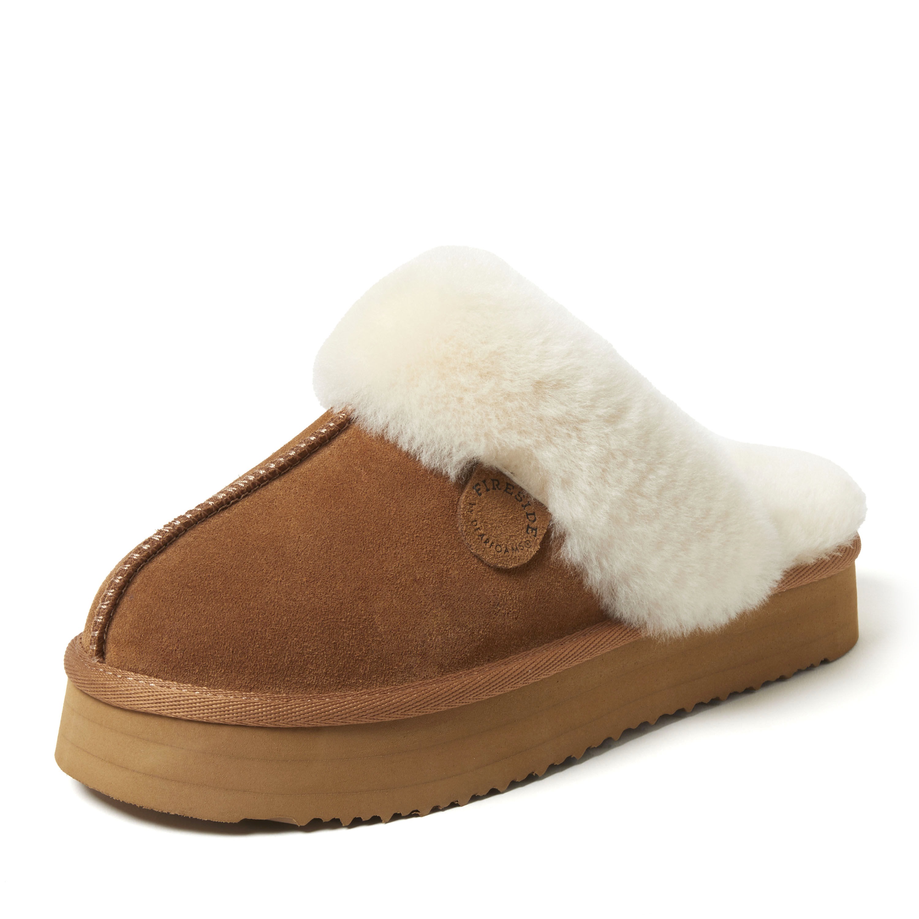 Dearfoam shearling hot sale slippers