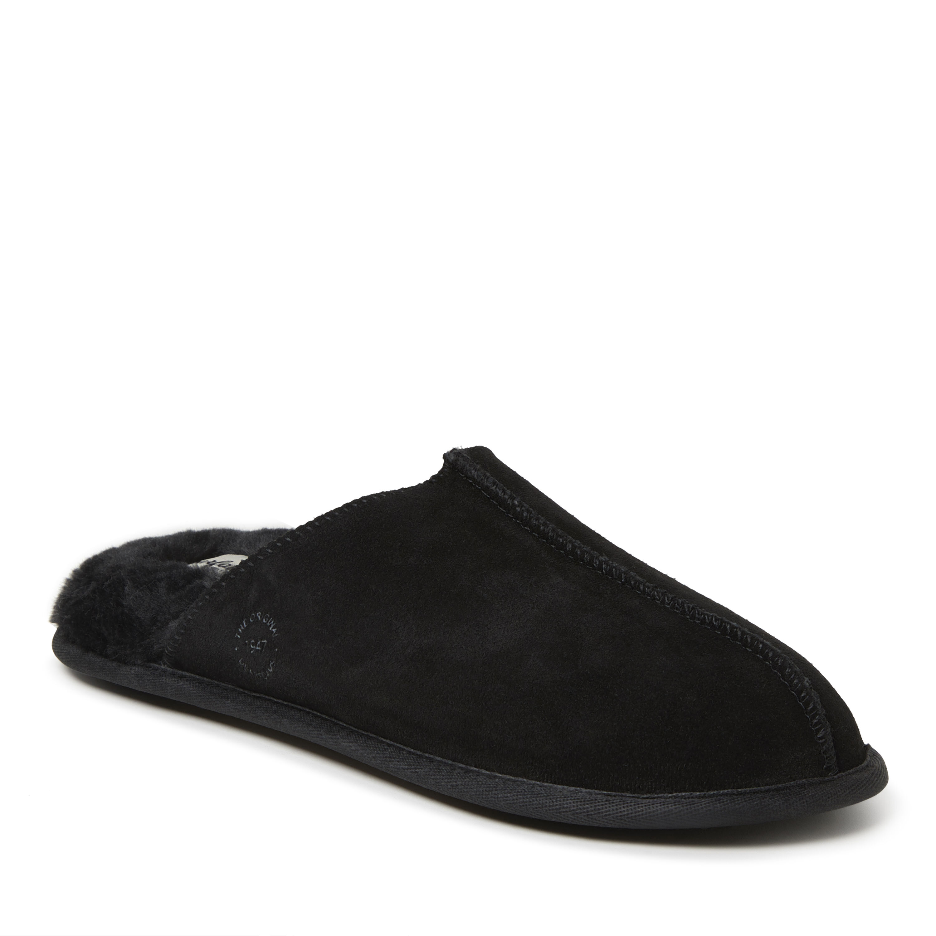 Leather scuff hot sale slippers