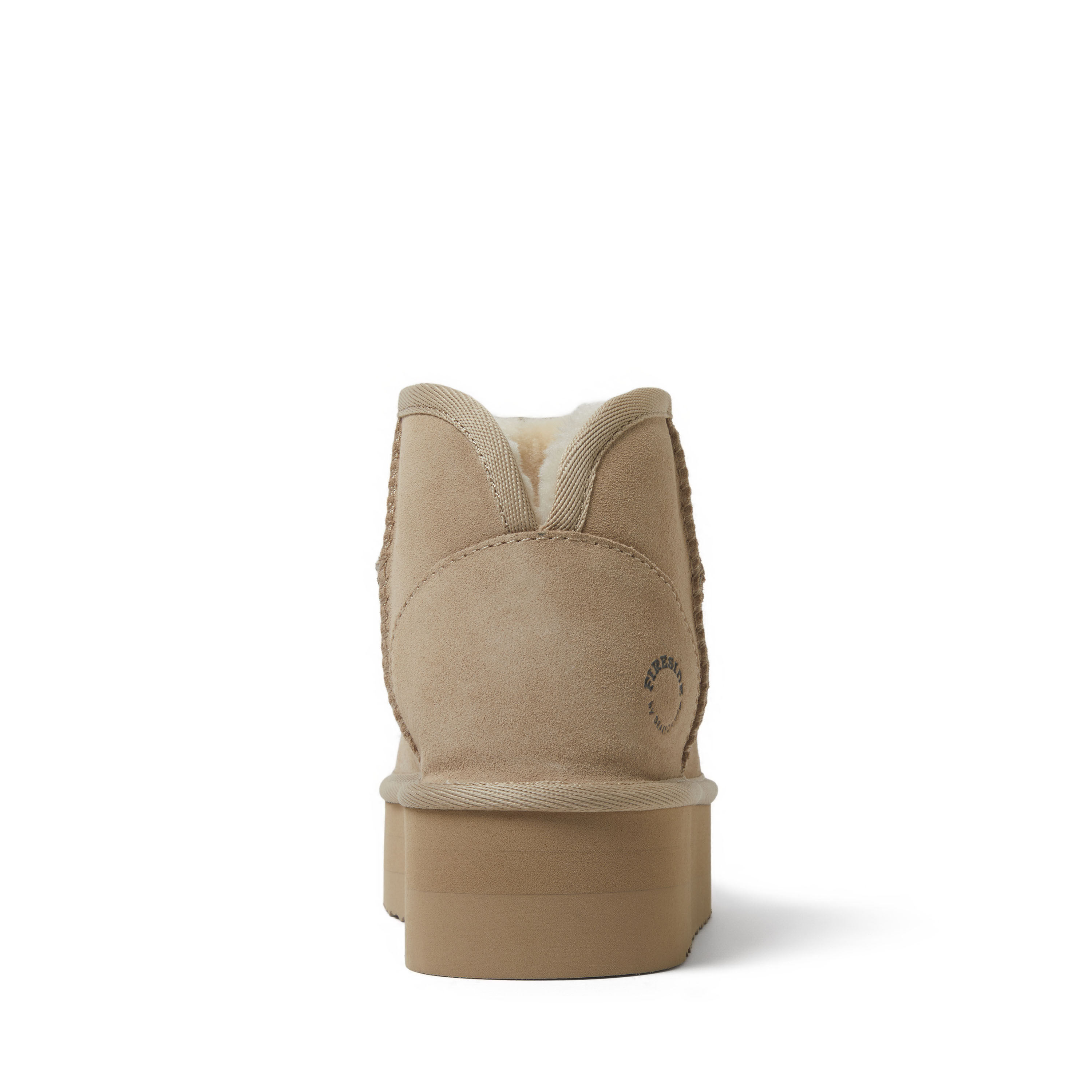 Women's Fireside by Dearfoams Kingston Genuine Shearling Platform Bootie