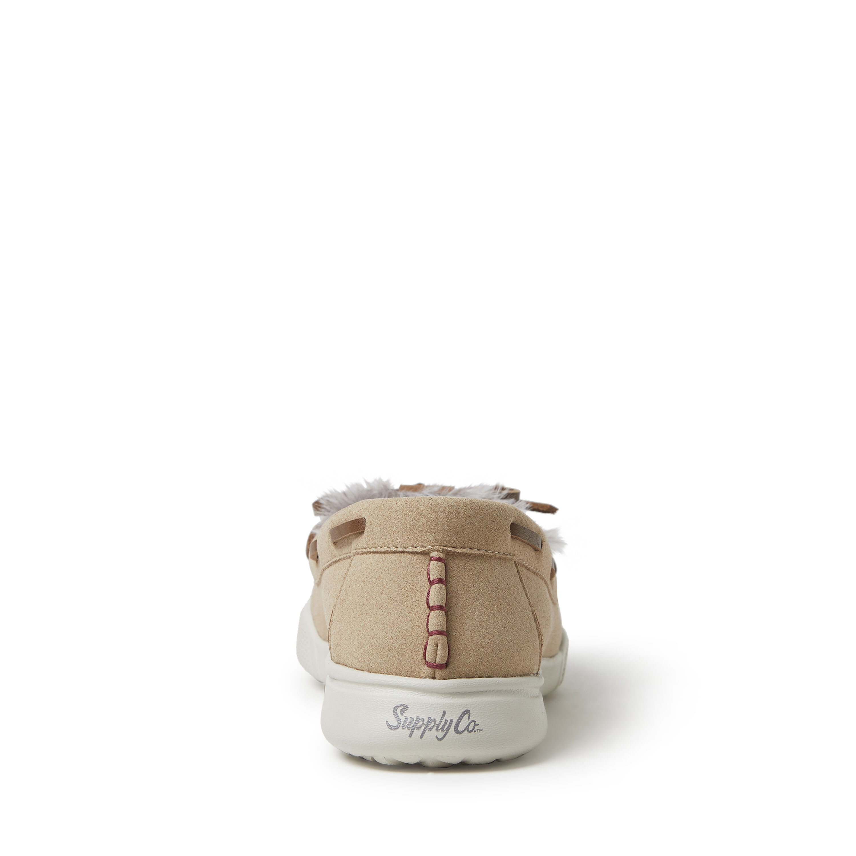 Dearfoams Supply Co. Women's Robin Ultrasuede Moccasin with Tie