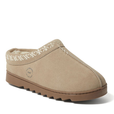 Women's Doreen Genuine Suede Clog with Embroidery