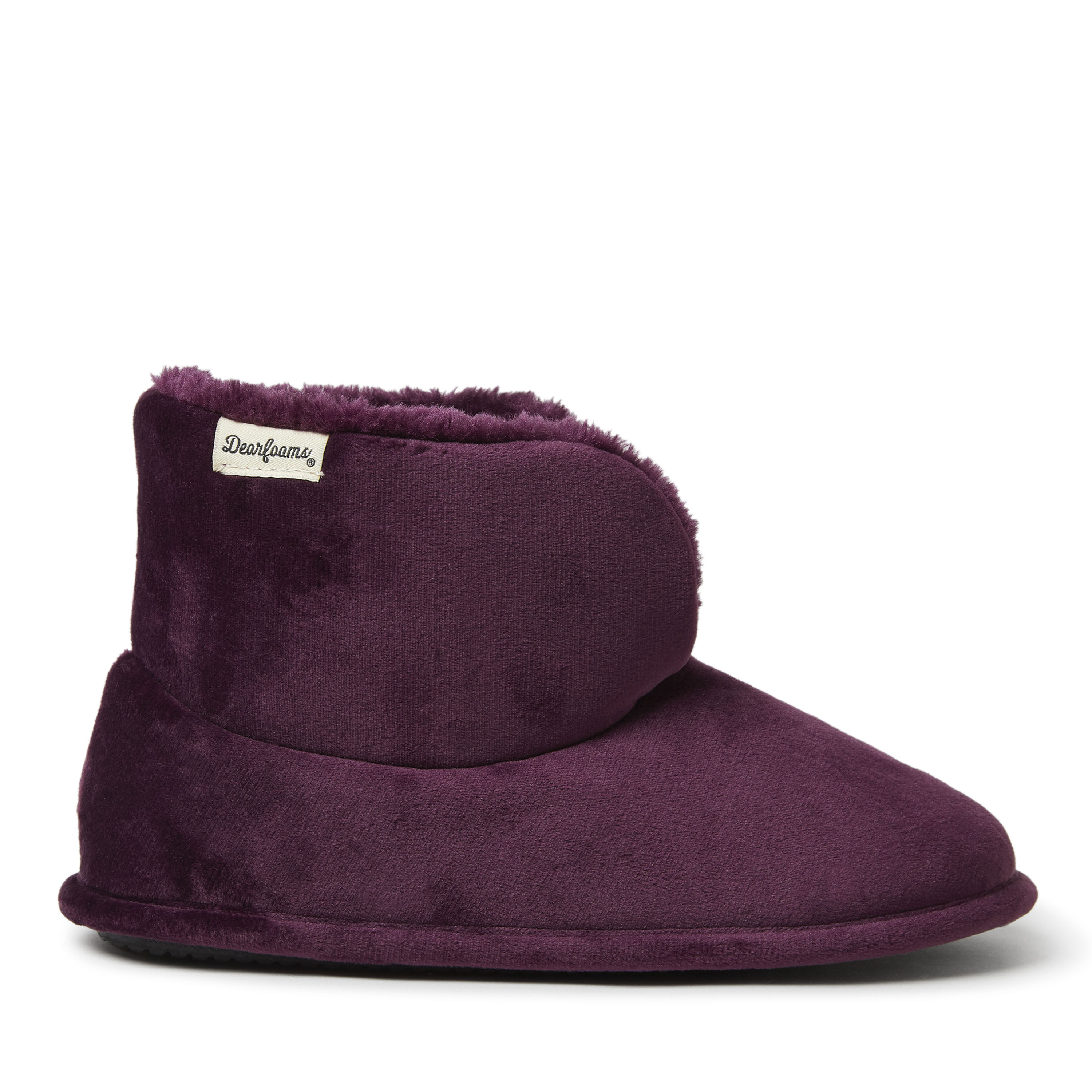 Dearfoam velour bootie slippers on sale