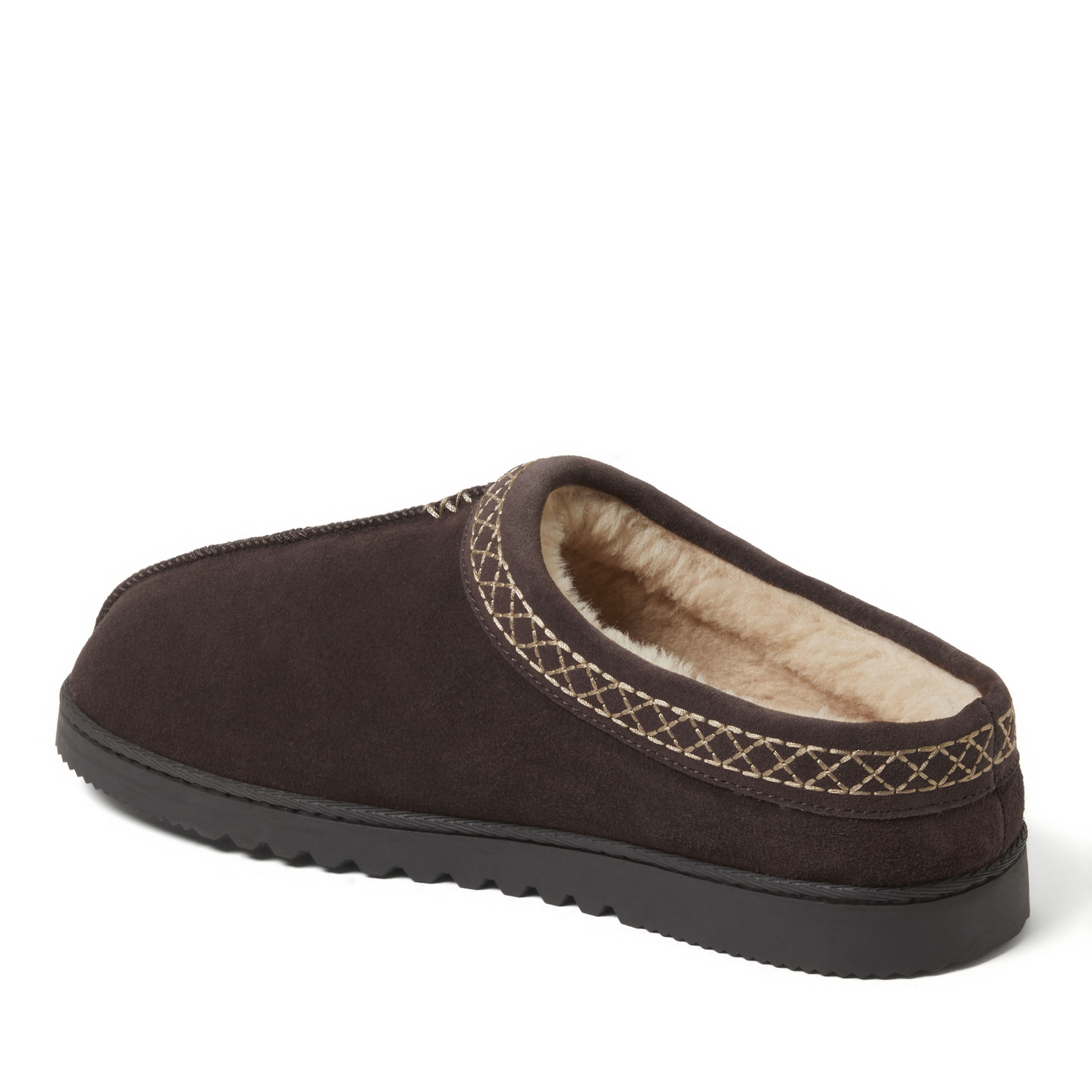 Men's Dean Genuine Suede Clog with Embroidery