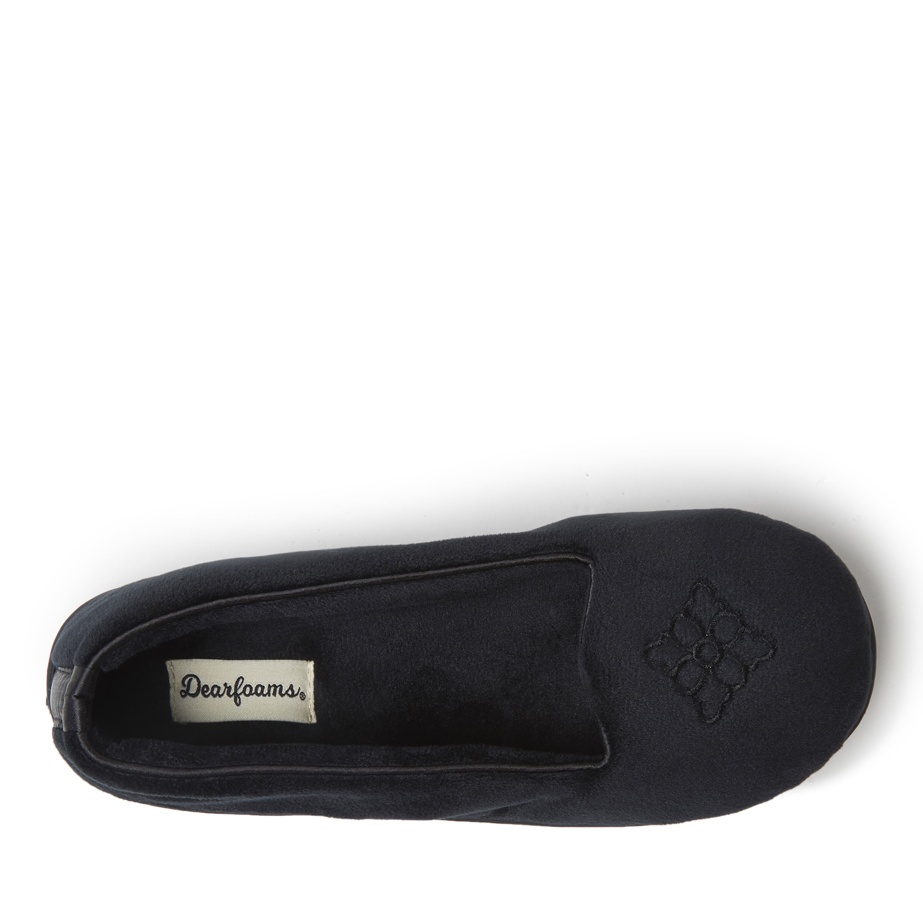 Dearfoams women's rebecca microfiber velour closed hot sale back slipper