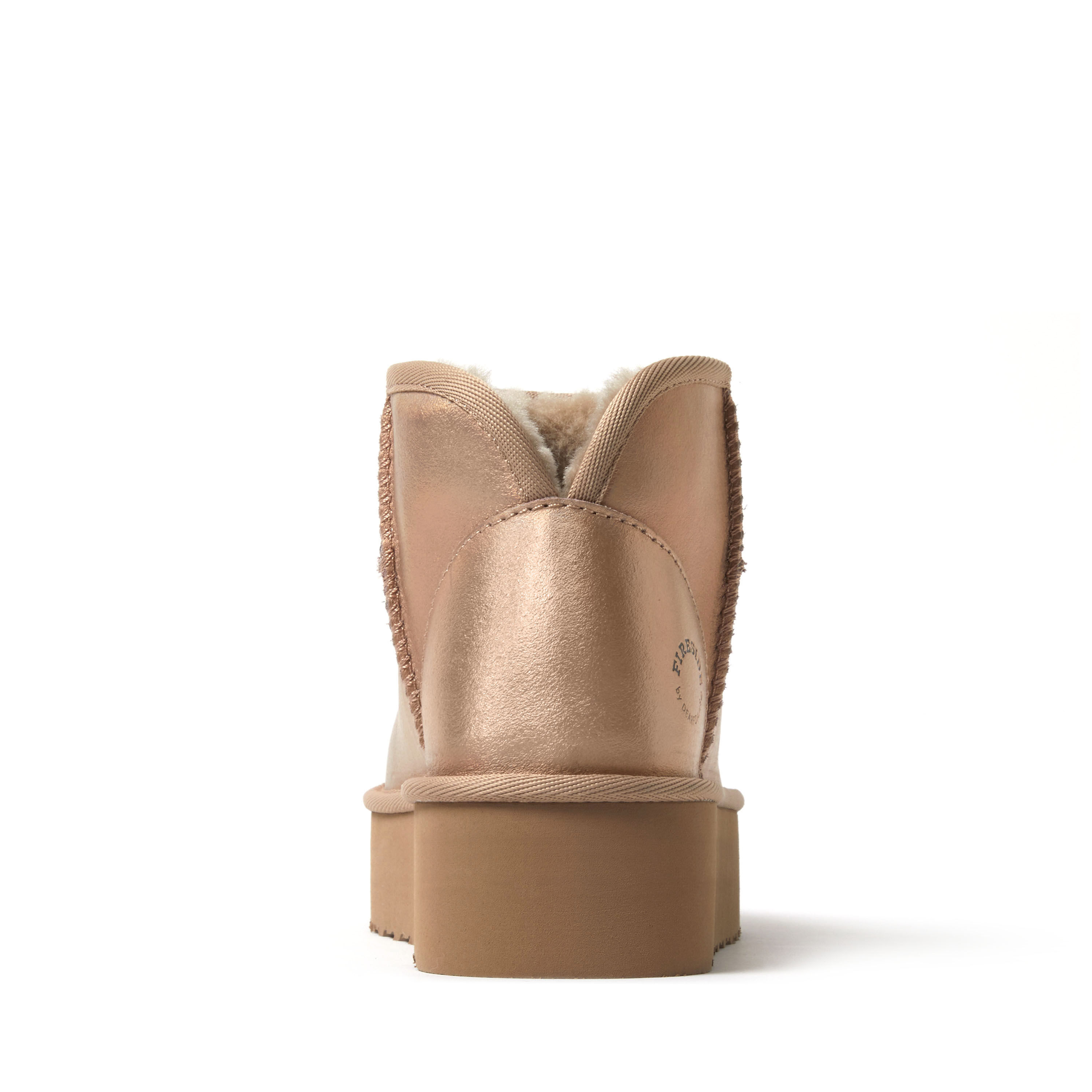 Women's Fireside by Dearfoams Kingston Genuine Shearling Platform Bootie