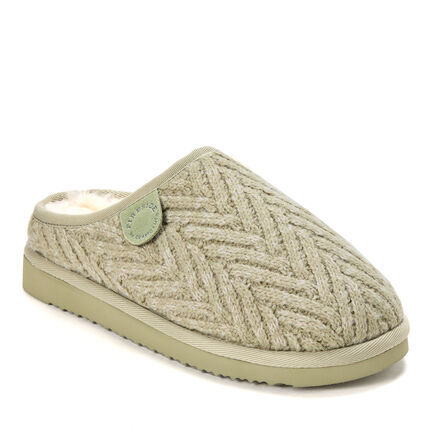 Women's Fireside by Dearfoams Greta Knit Shearling