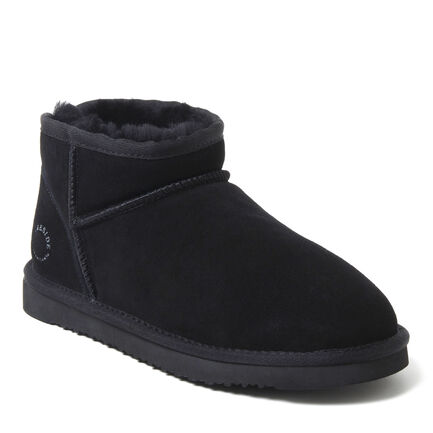 Women's Fireside by Dearfoams Riverland Genuine Shearling Micro Bootie