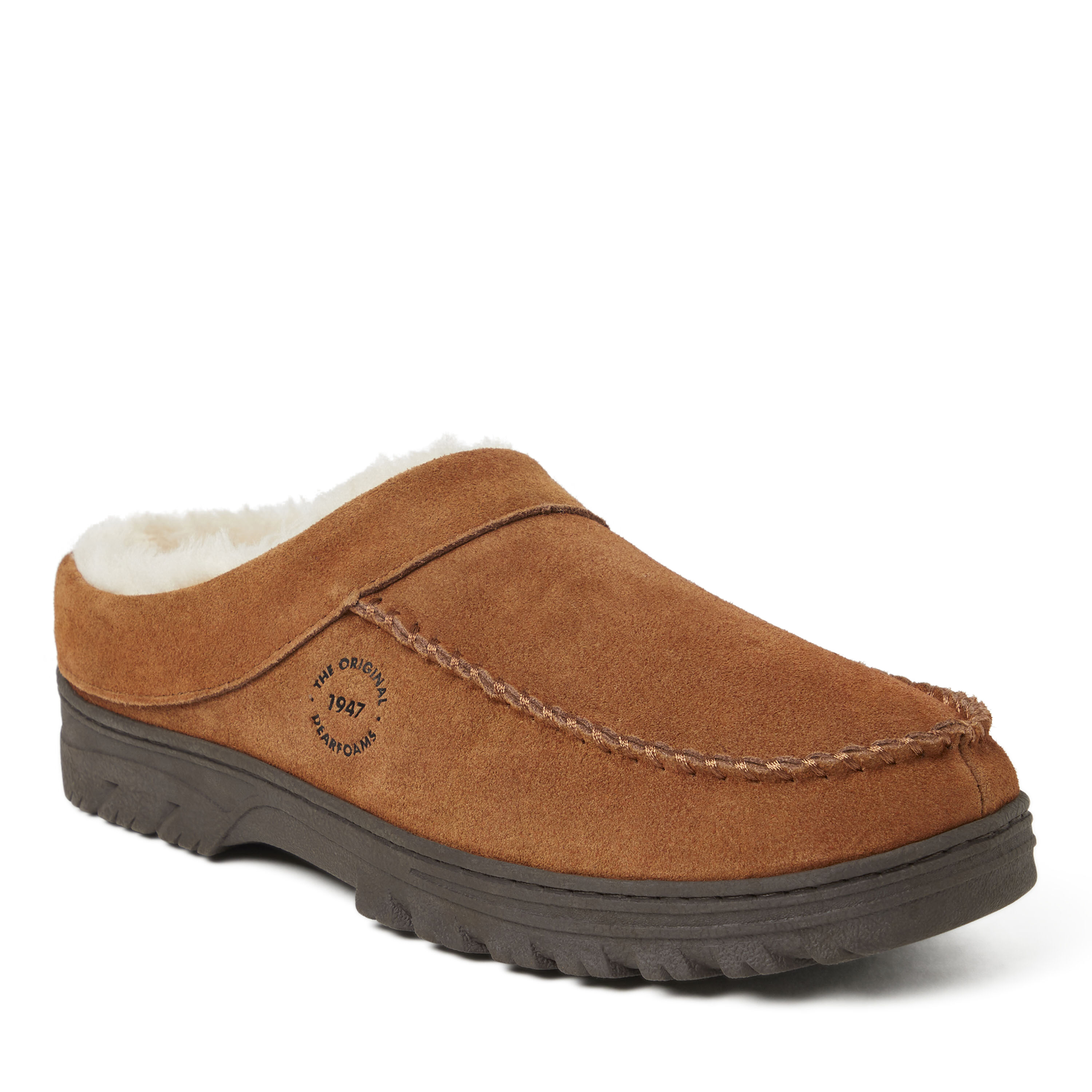 Suede shop clog slippers