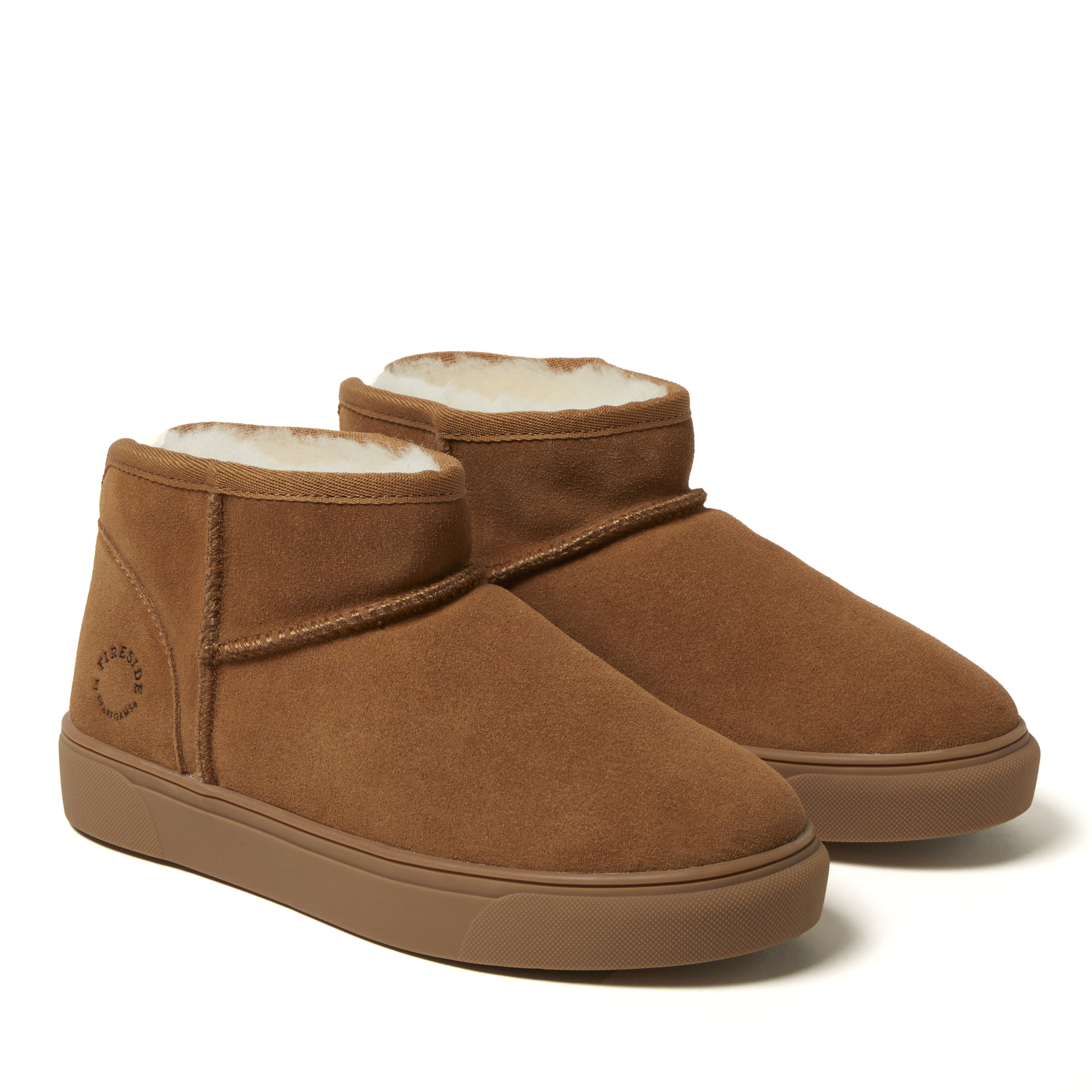 Women's Fireside by Dearfoams Bathurst Water-Resistant Genuine Shearling Micro Bootie
