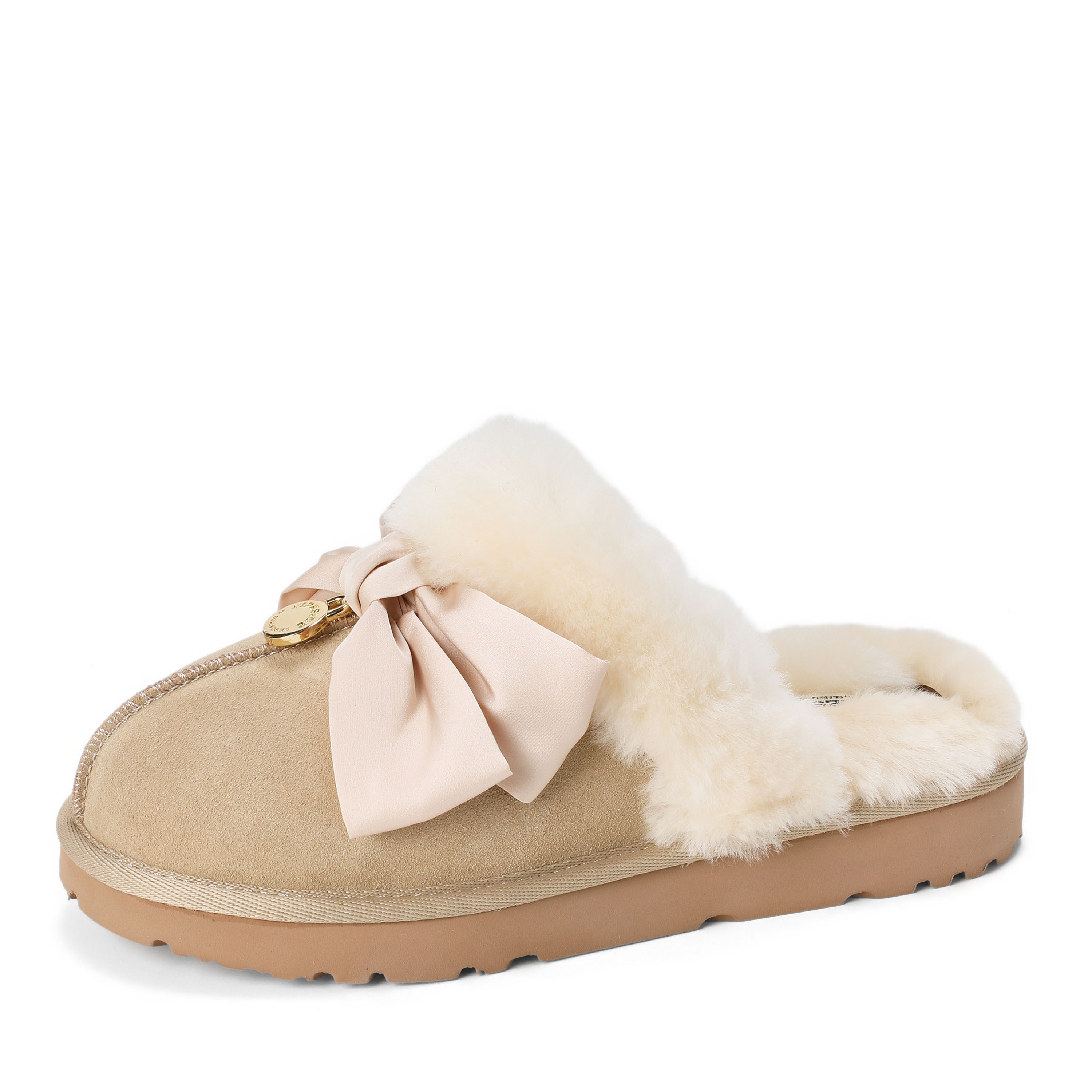 Women's Sydney Dream Bow Genuine Shearling Scuff