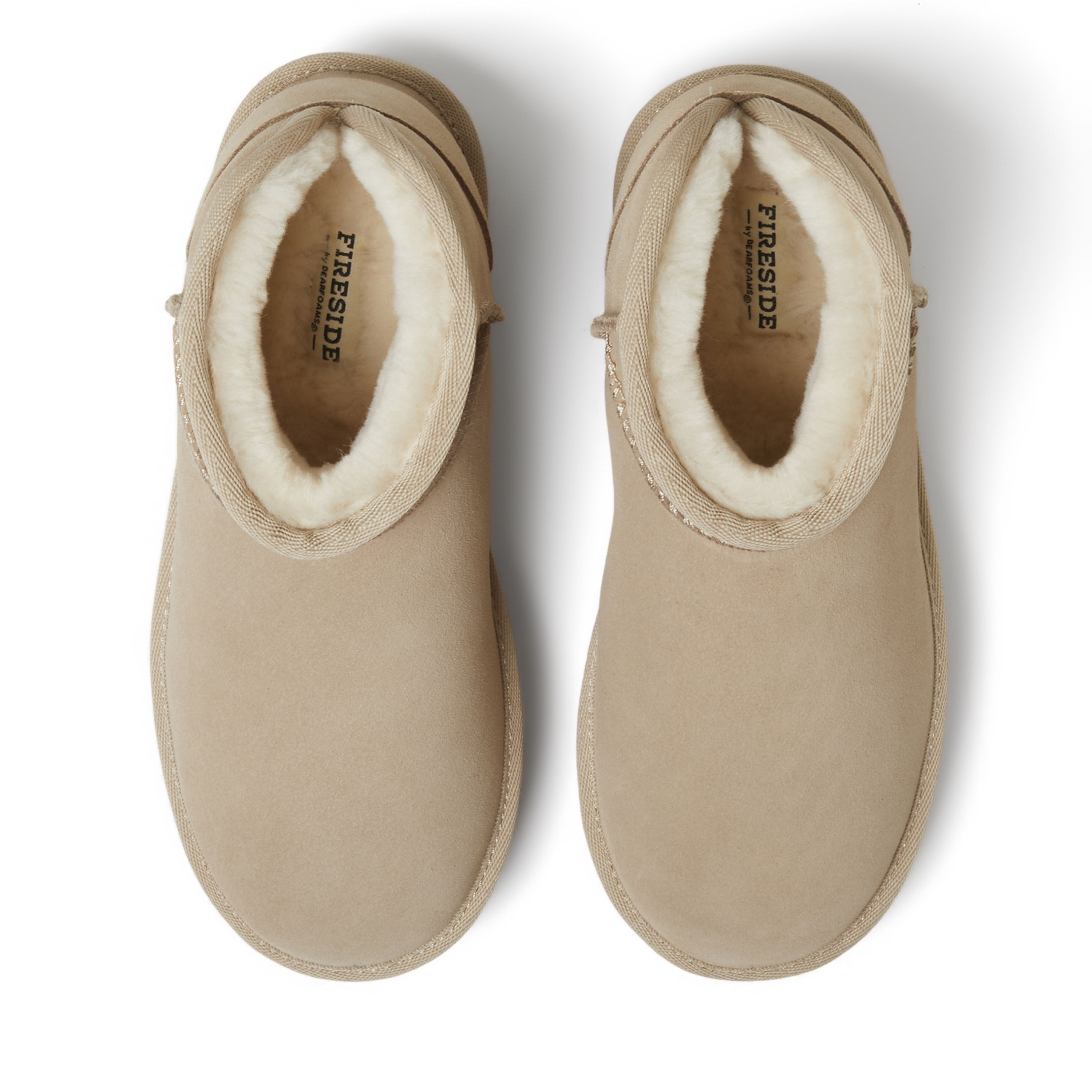 Women's Fireside by Dearfoams Kingston Genuine Shearling Platform Bootie