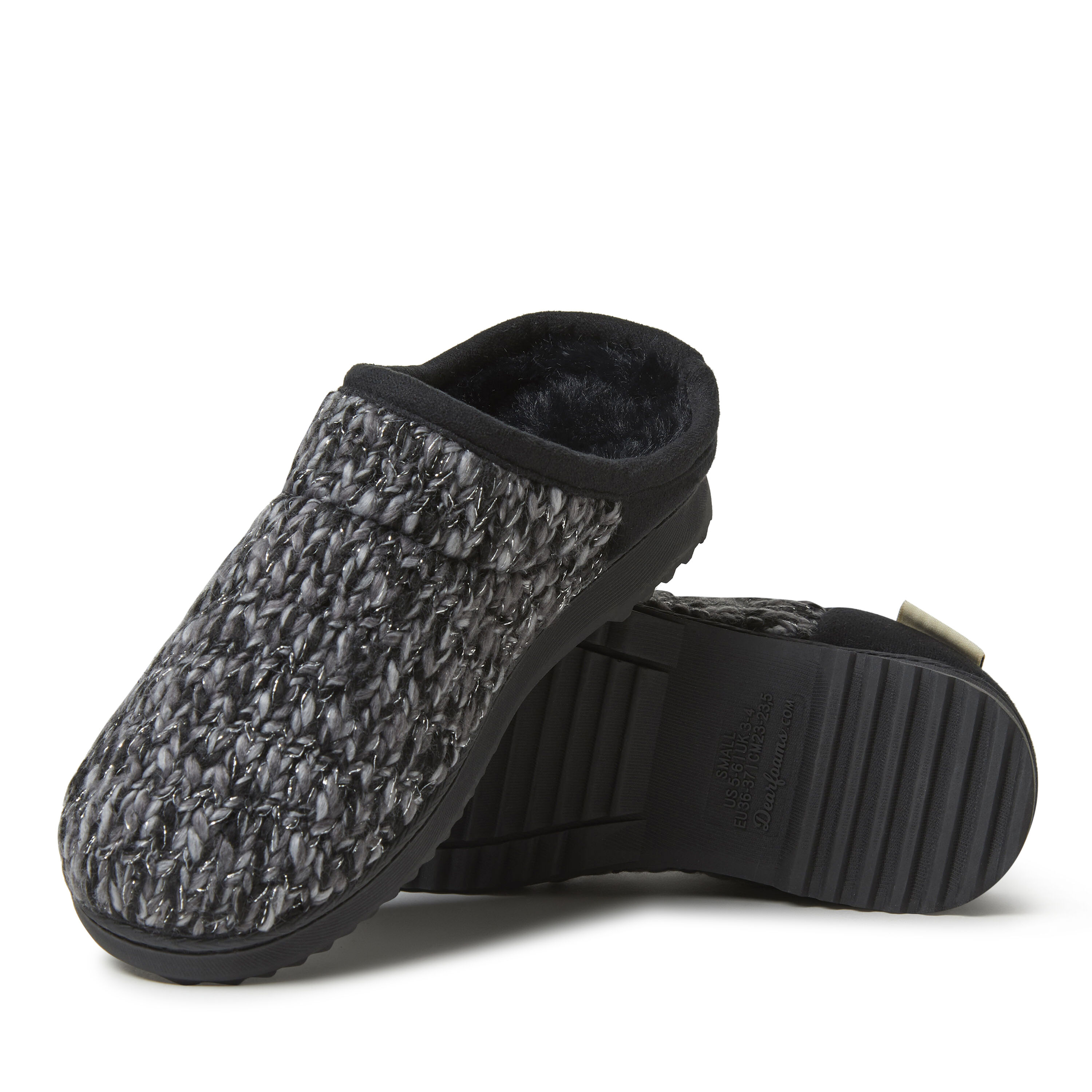 【みやぎ】 SLIPPER for L'ECHOPPE Myra Alamosa Shadow Fur-Lined Hairon Leather Slippers for Women â