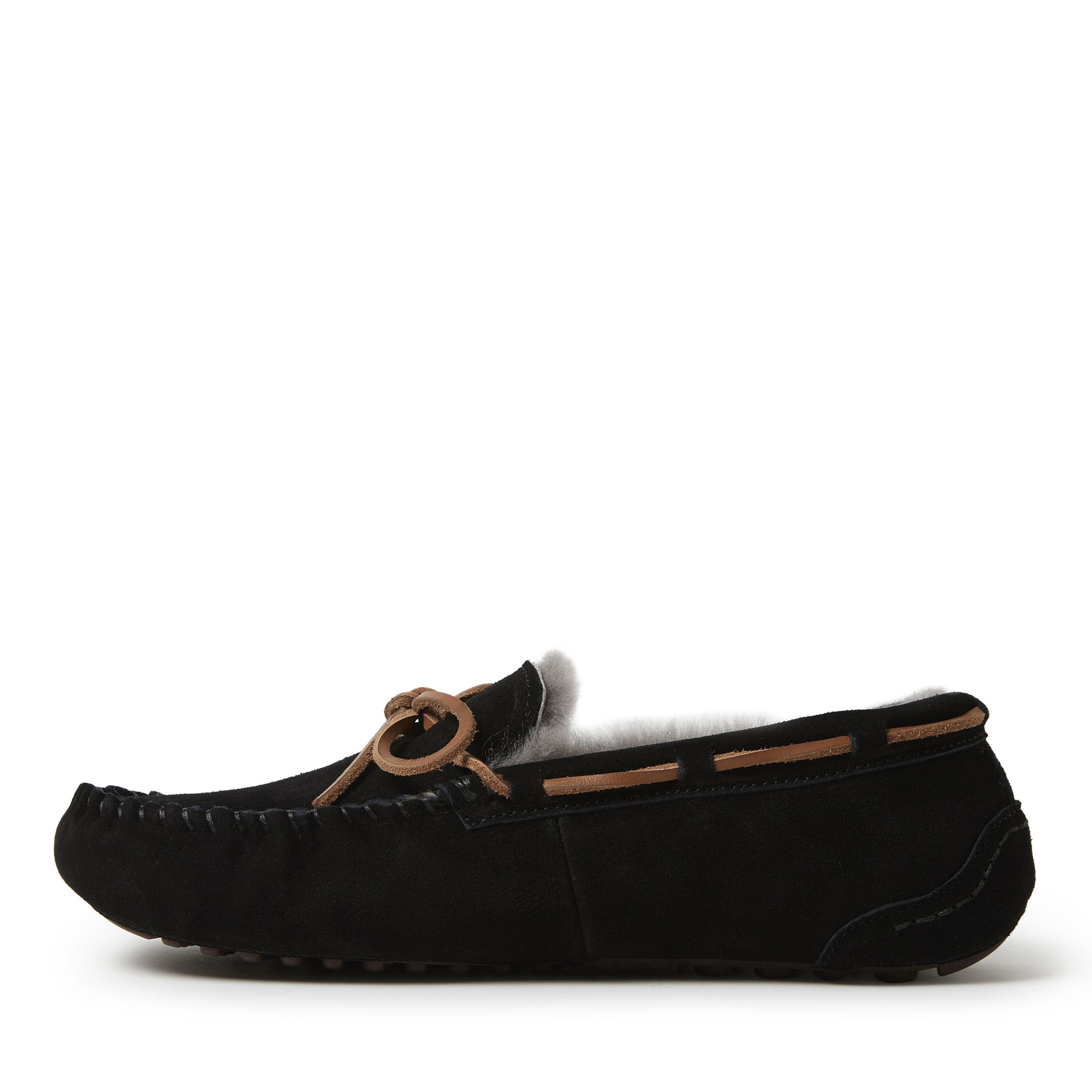 Men s Fireside by Dearfoams Victor Genuine Shearling Moccasin