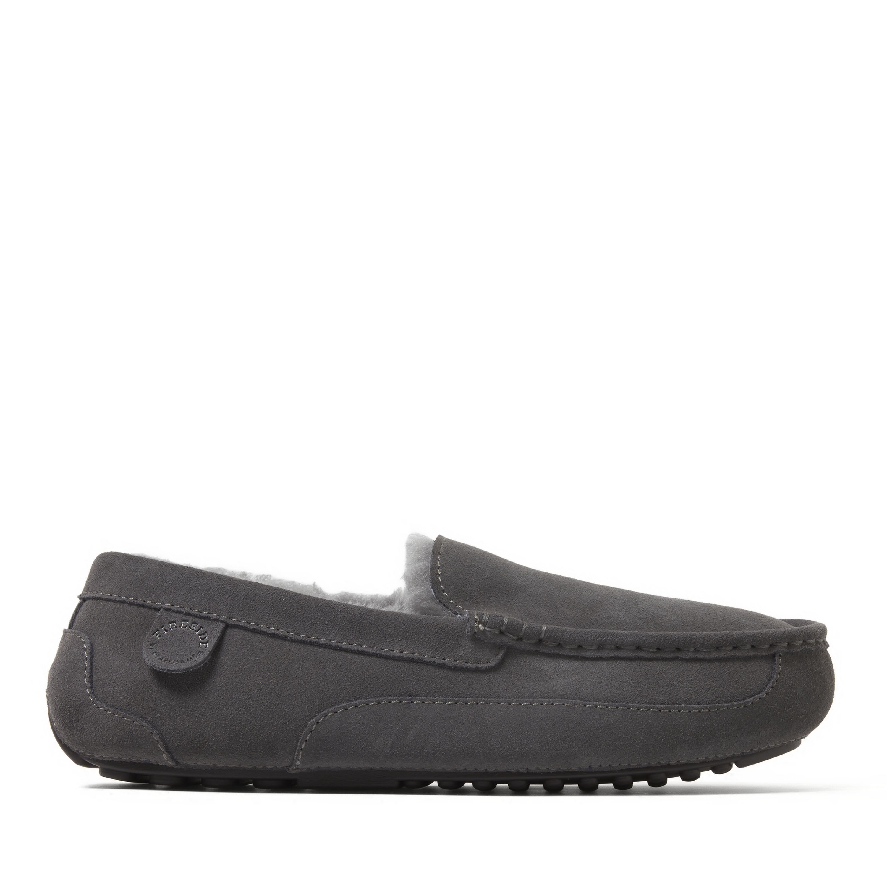 Men's Fireside by Dearfoams Melbourne Genuine Shearling Moccasin Slipper