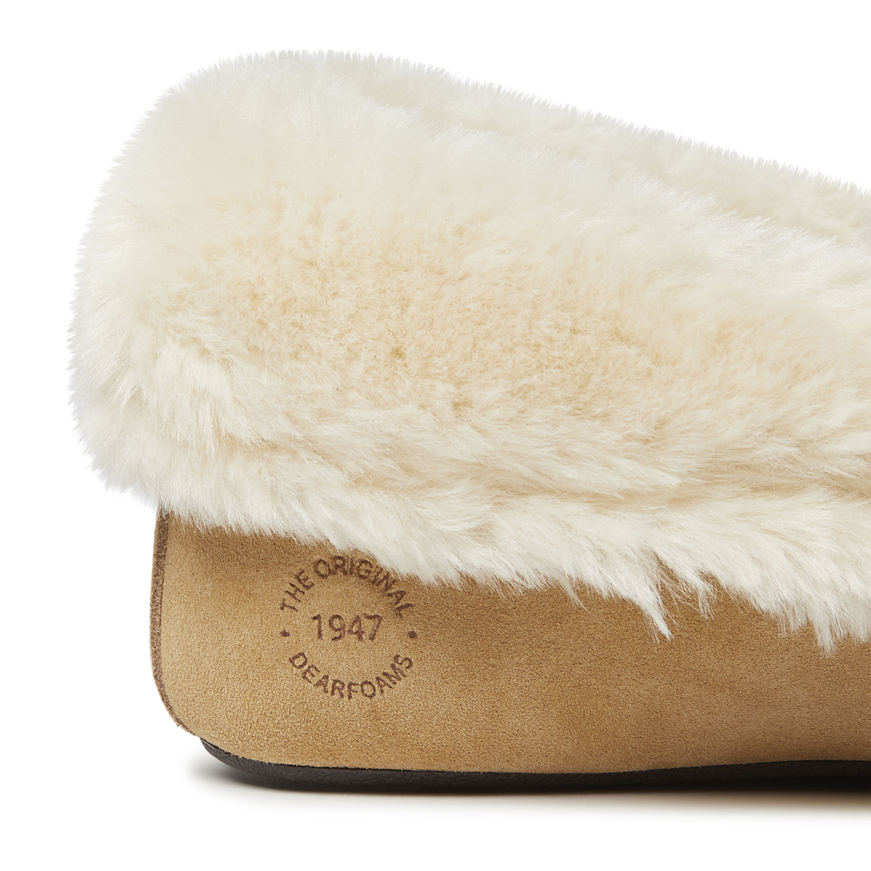 Women's Genuine Suede Foldover Moccasin with Tie Slipper