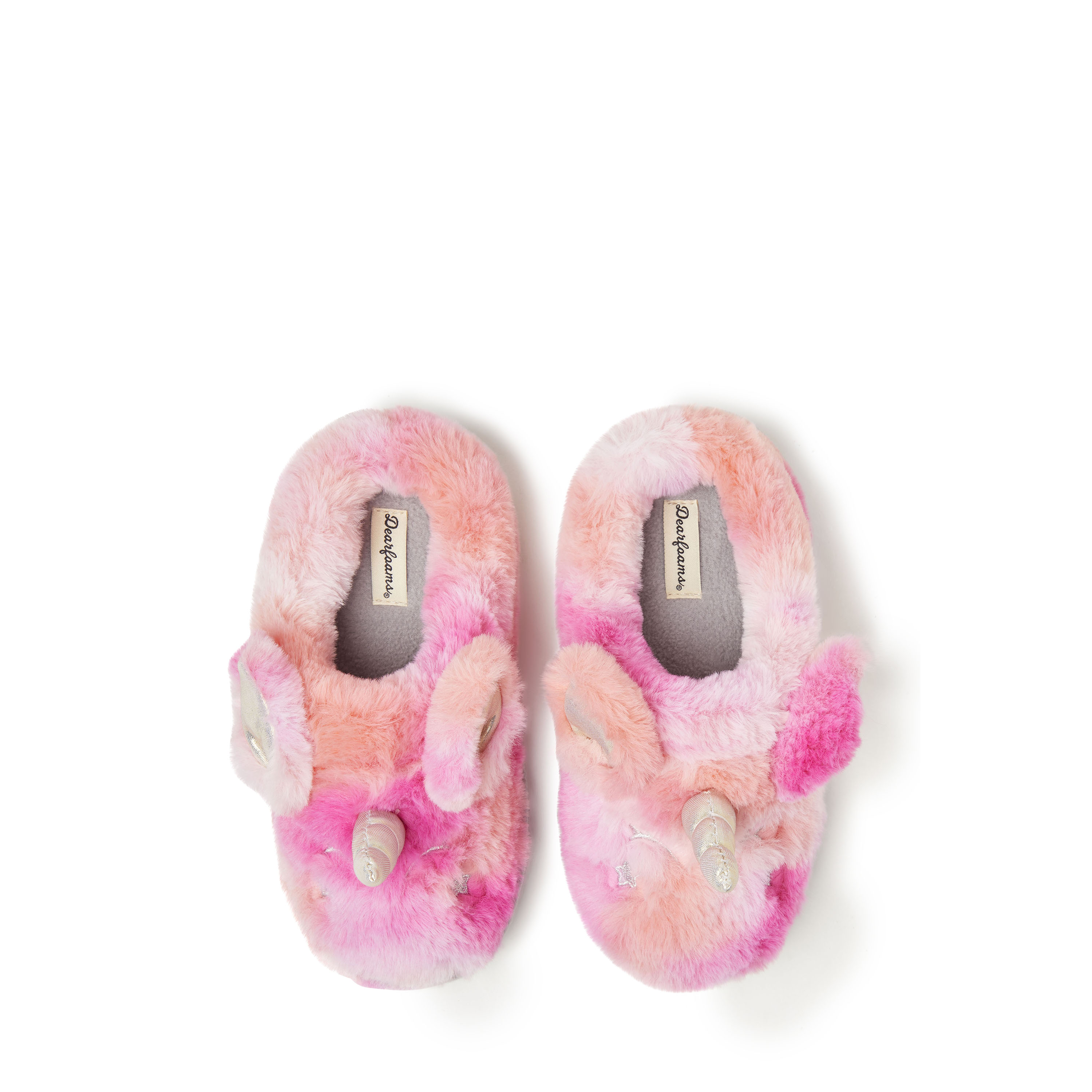 Dearfoams Kids Peyton Animal Slip-On Clog House Slipper - Multi