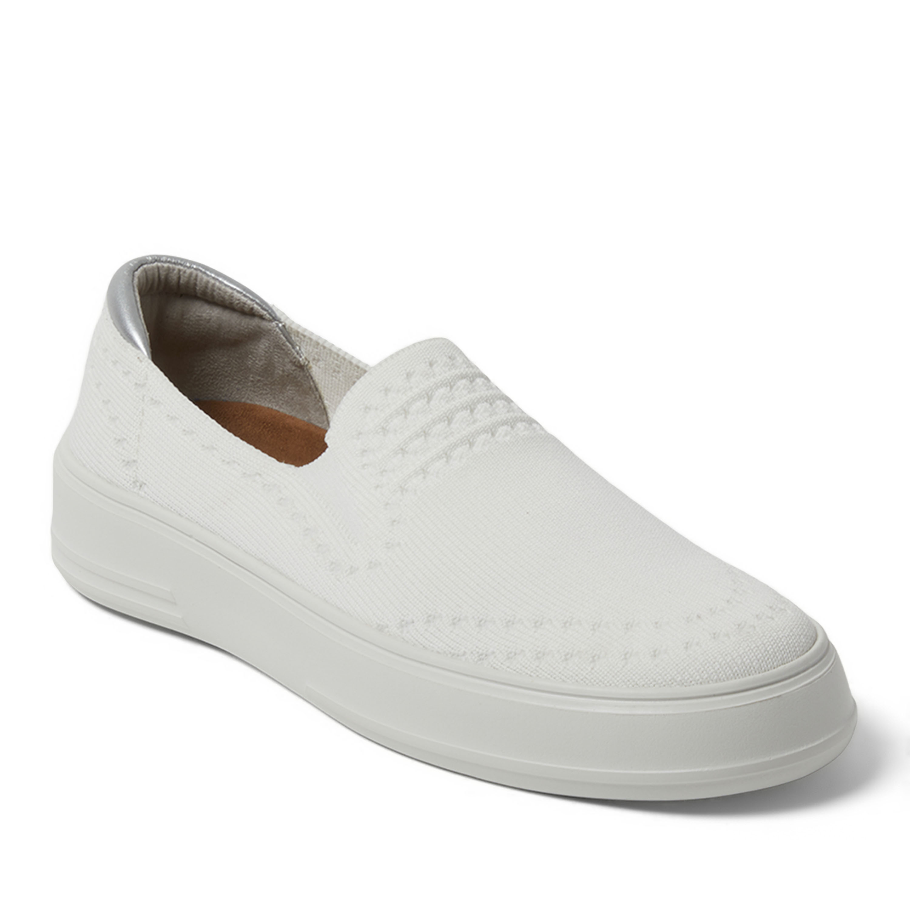 Dearfoams Women's Sophie Slip-On Sneaker - White 2